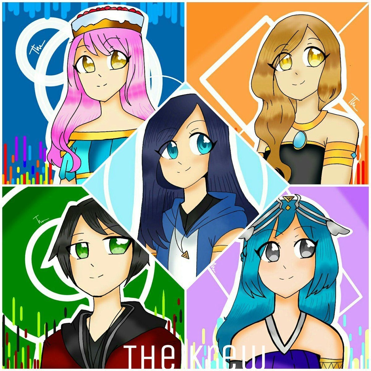 1200x1200 The Krew (Hacked). Cute youtubers, Cute drawings, Fan art drawing, Phone