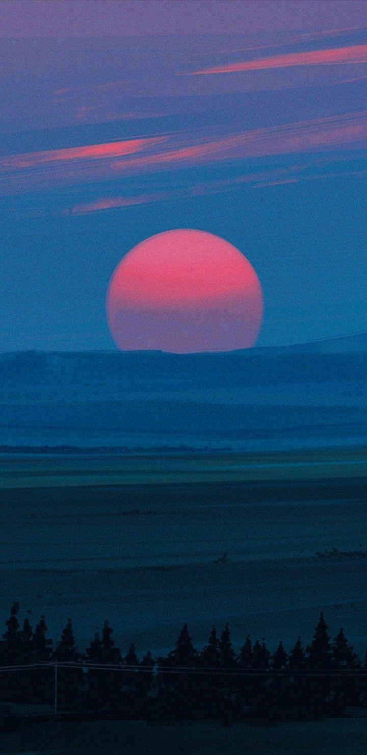 720x1480 Cold Sunset Wallpaper, Phone