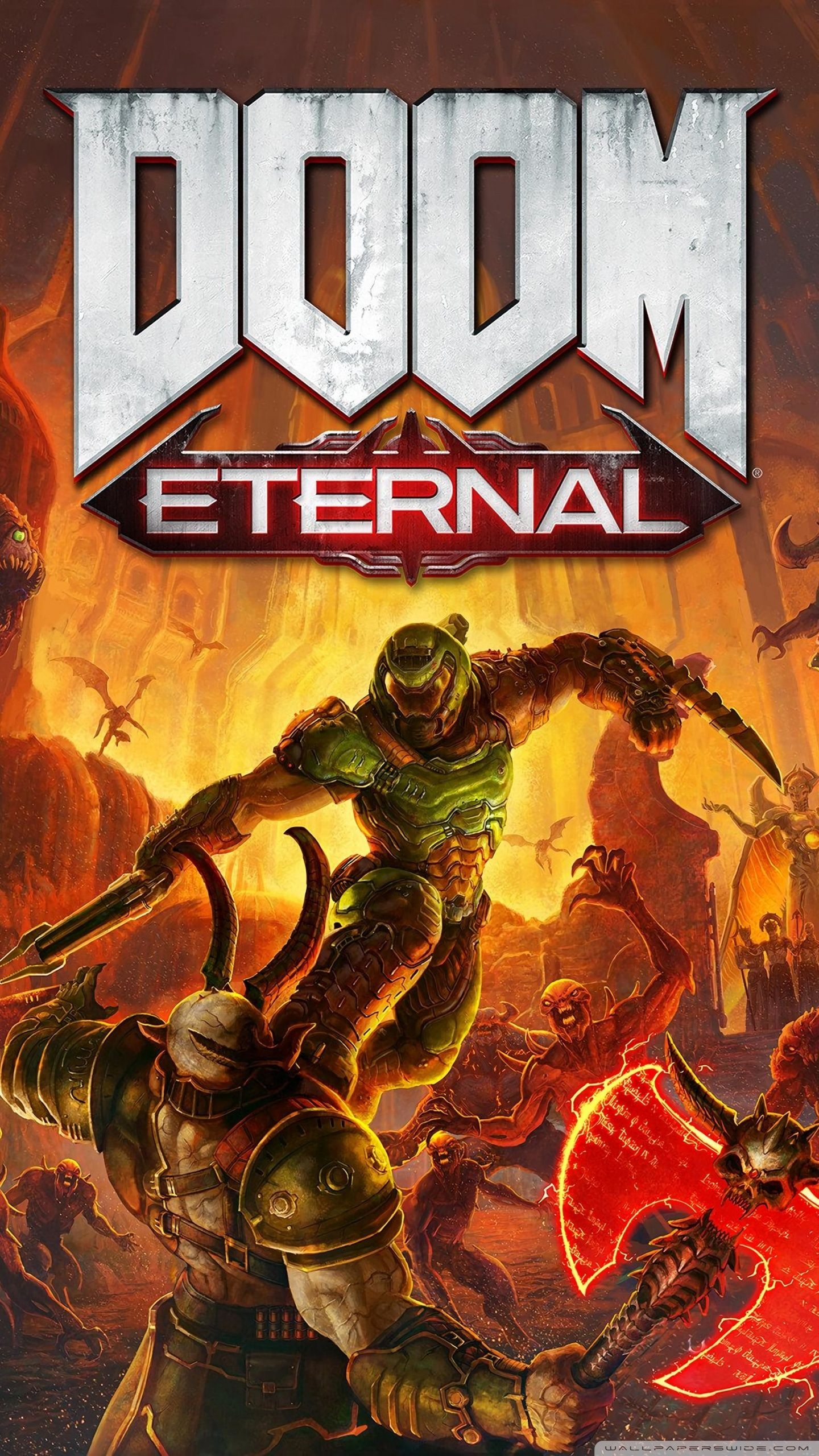 1440x2560 DOOM Eternal video game 2020 Doom Slayer Ultra HD Desktop, Phone