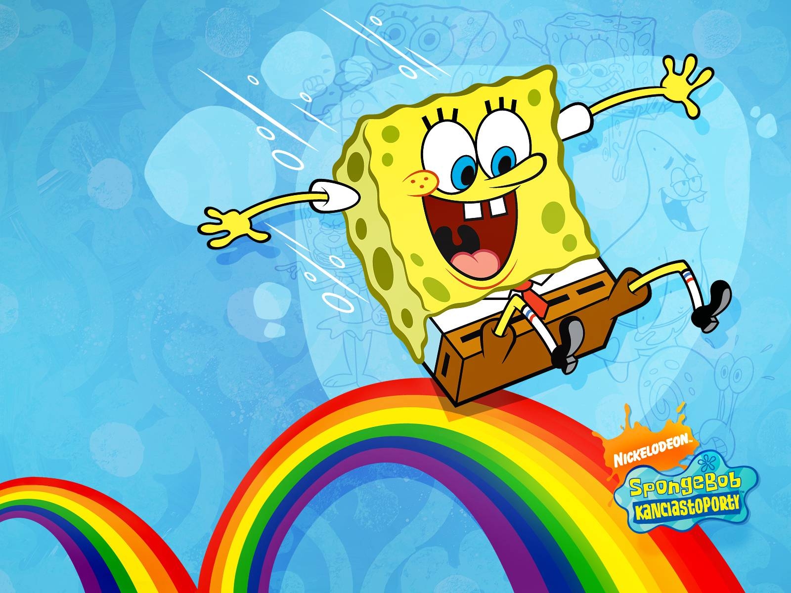 1600x1200 regenboog Squarepants achtergrond 11560367, Desktop