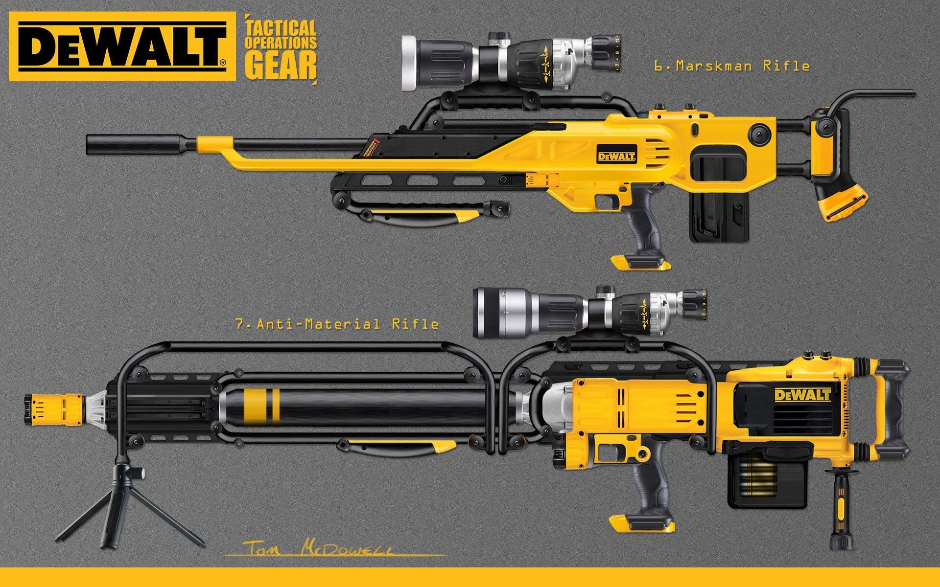 1920x1200 DeWalt Guns, Tom McDowell. Dewalt tools, Dewalt, Guns, Desktop