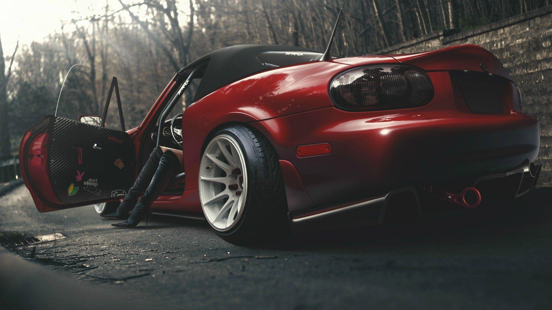 1920x1080 Red Mazda Miata MX 5 Wallpaper And Image, Picture, Desktop