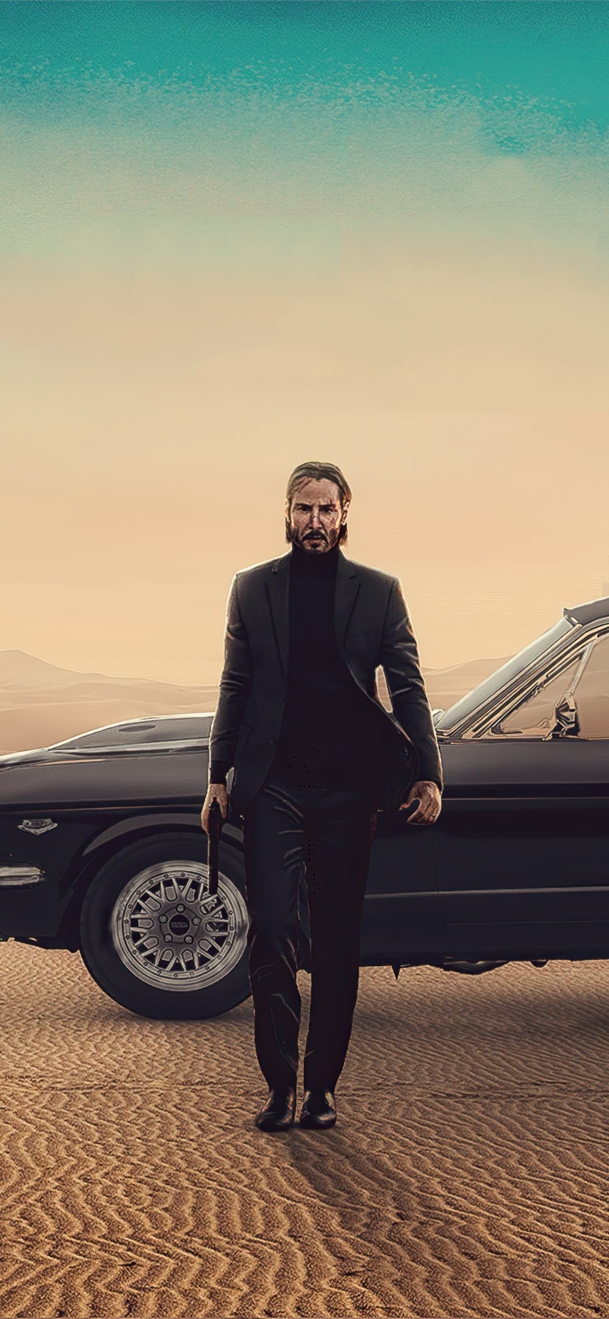 1250x2690 John wick mustang Wallpaper Download, Phone