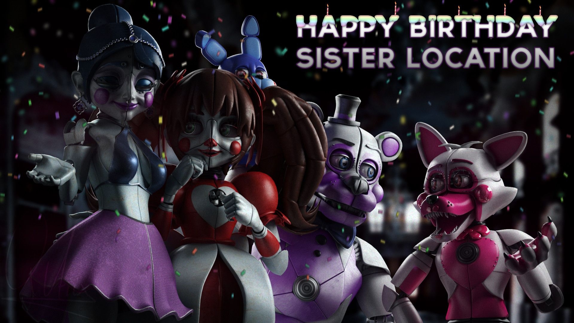 1920x1080 Sister Location Stylized Ballora HD Wallpaper, Desktop