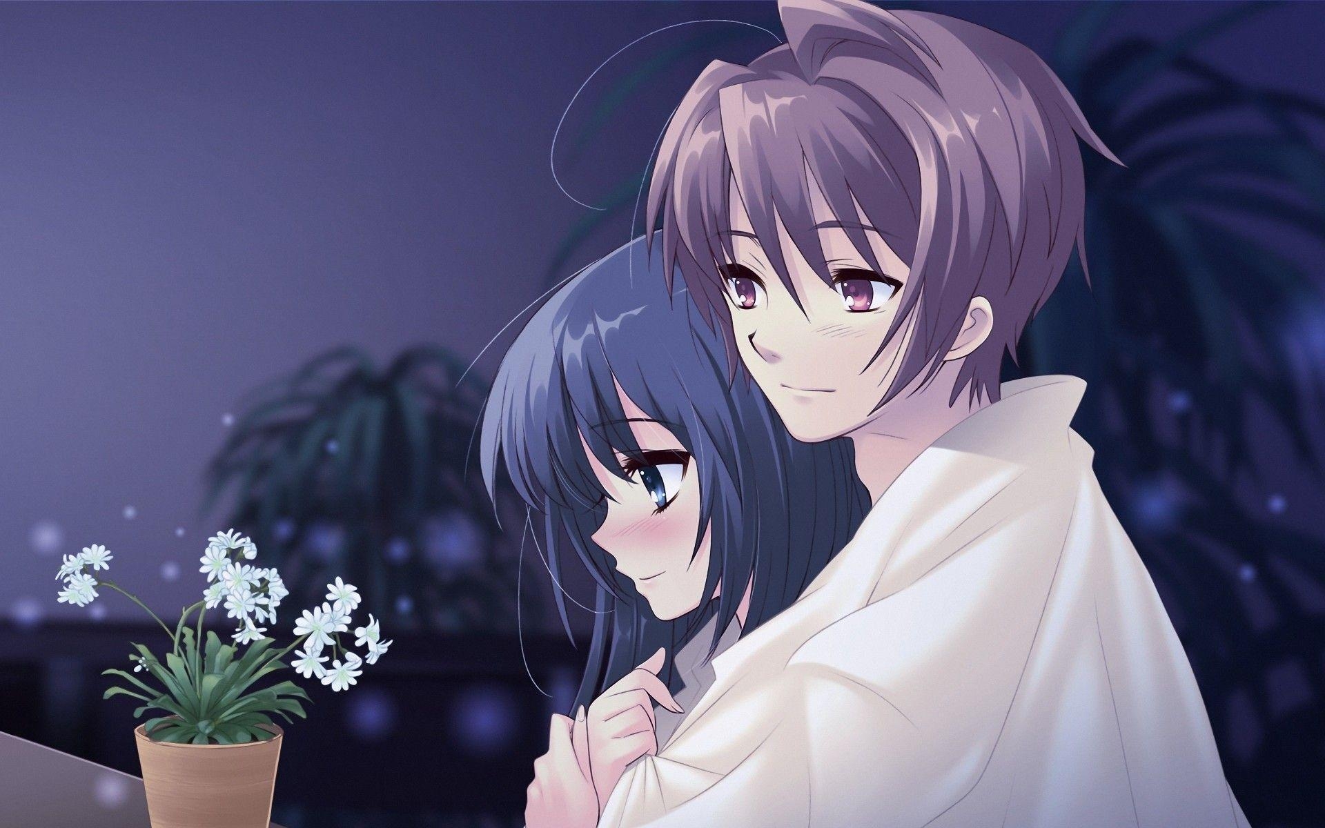 1920x1200 Cute Anime Couple Wallpaper, Desktop