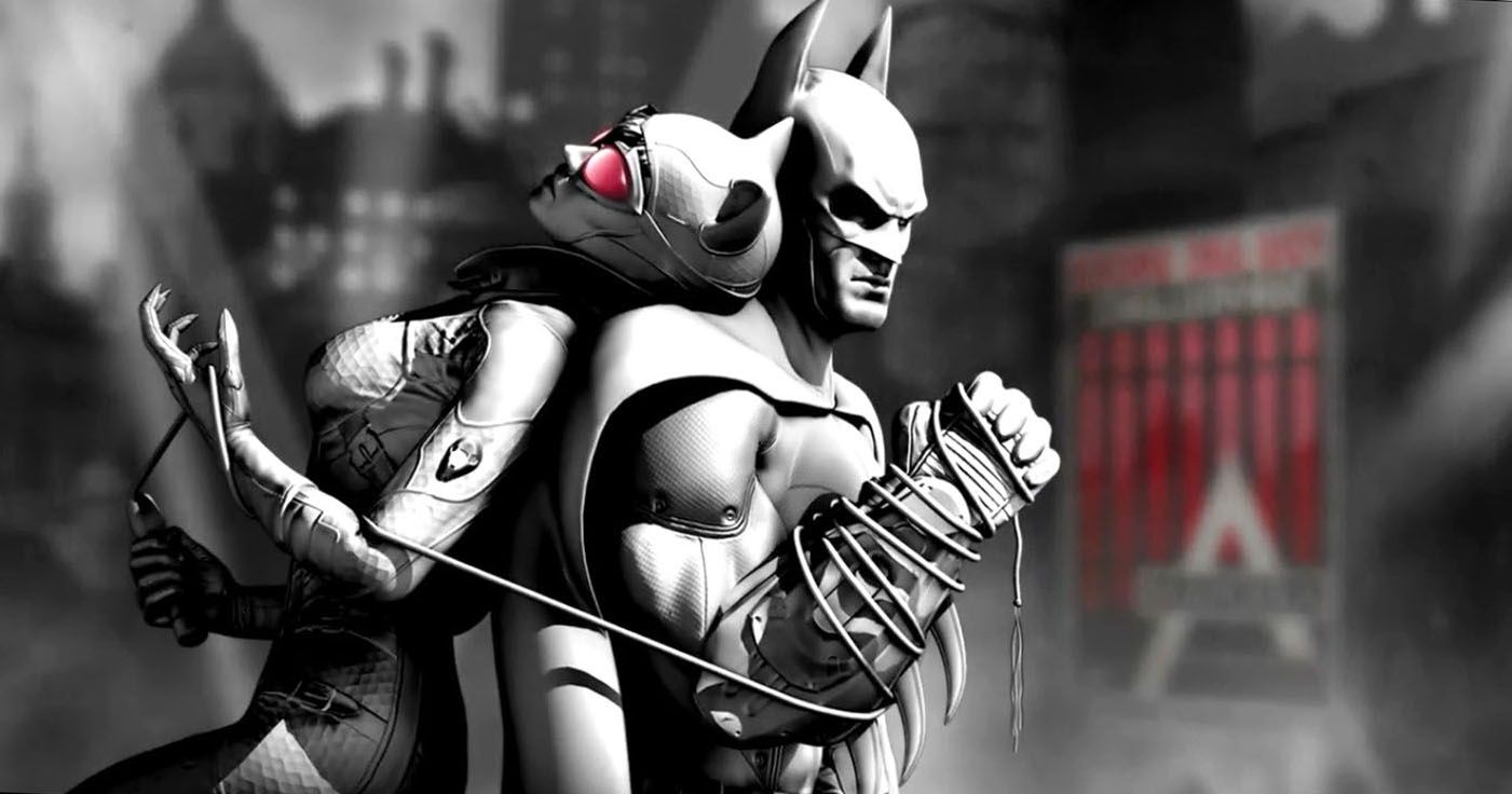 1410x740 Batman Arkham City Batman Catwoman Wallpaper HD / Desktop, Desktop