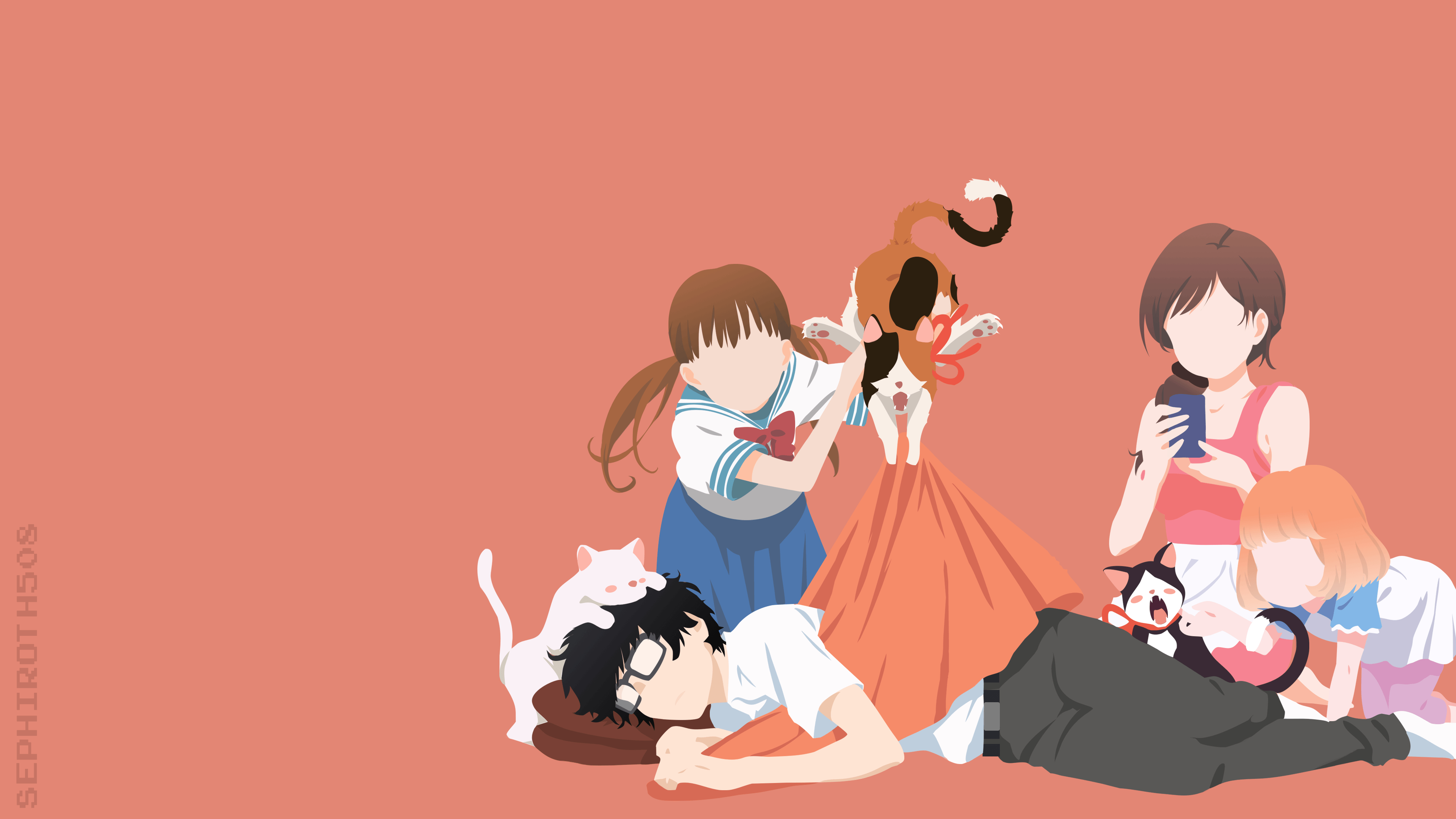 3840x2160 Wallpaper, 3 gatsu no Lion, Kiriyama Rei, Kawamoto Hinata, Kawamoto, Desktop