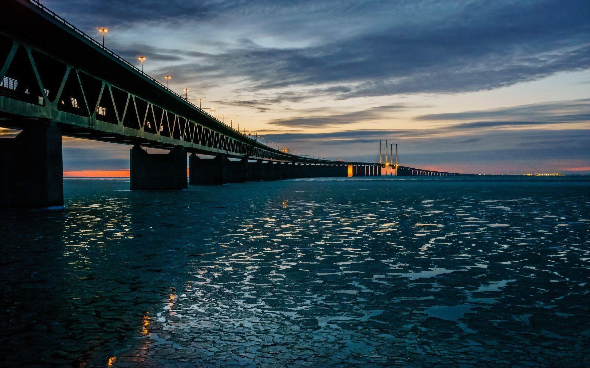 1920x1200 Oresund Bridge In Sweden Denmark Computer Wallpaper, Desktop, Desktop