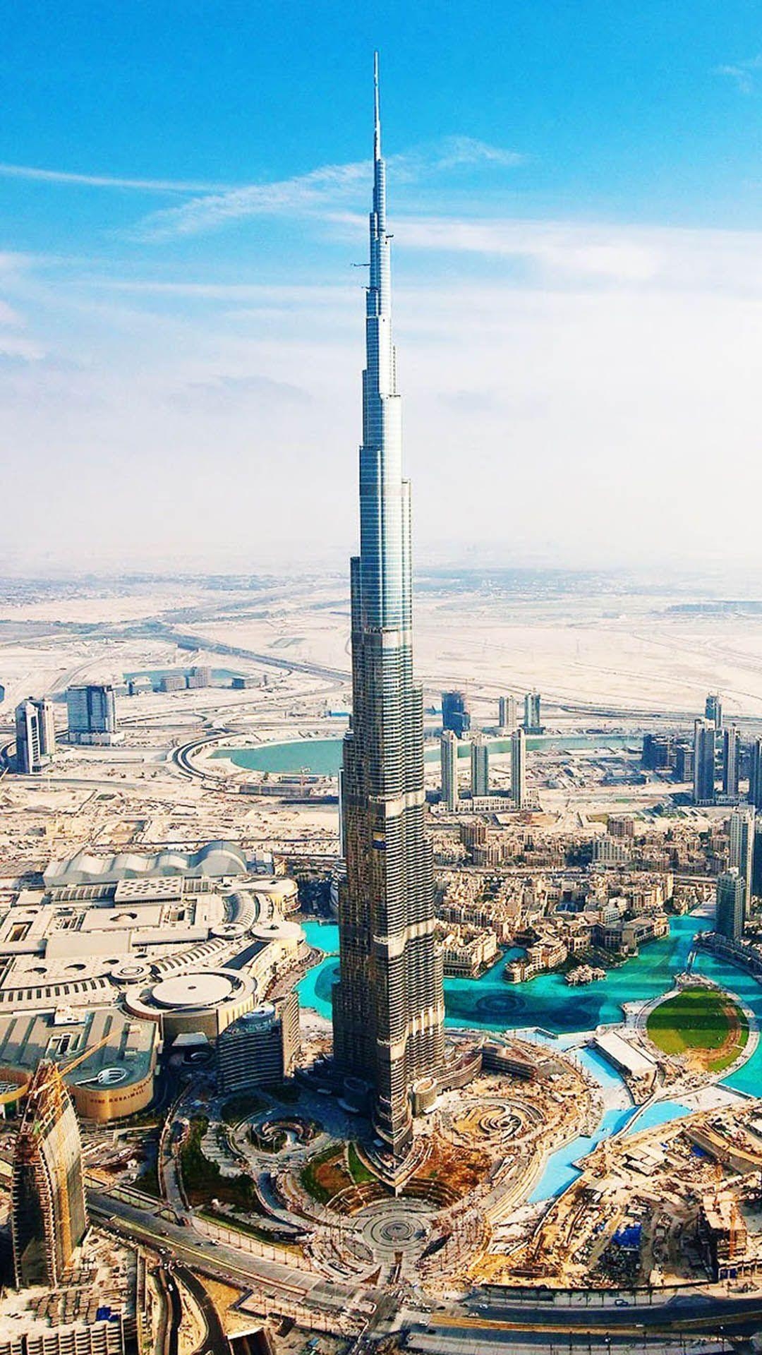 1080x1920 HD Background Burj Khalifa Dubai UAE Day View Wallpaper, Phone