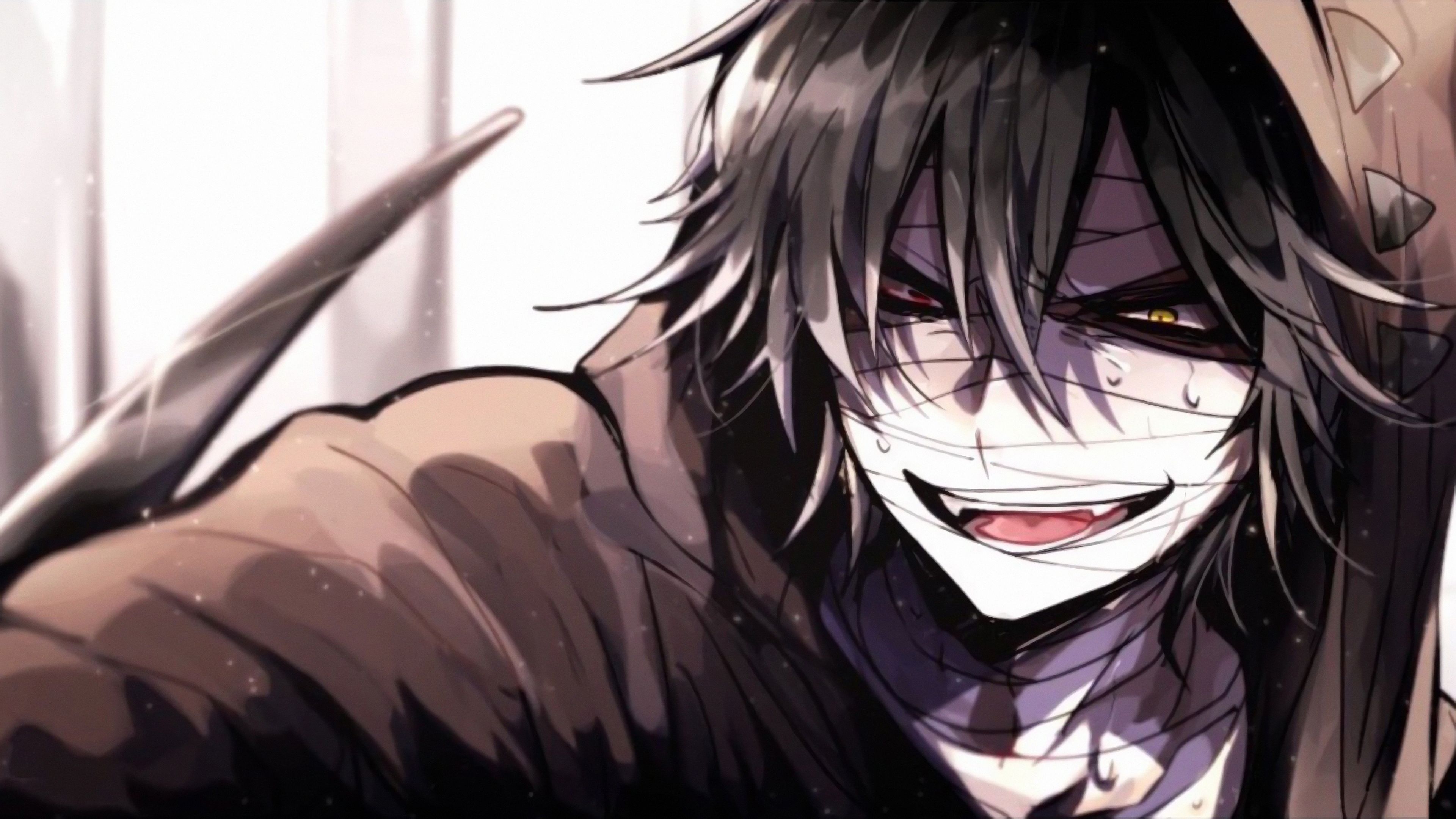 3840x2160  Satsuriku no Tenshi, Heterochromia, Anime, Zack (Angels Of Death), Red Eyes, Boy, Yellow Eyes wallpaper JPG, Desktop