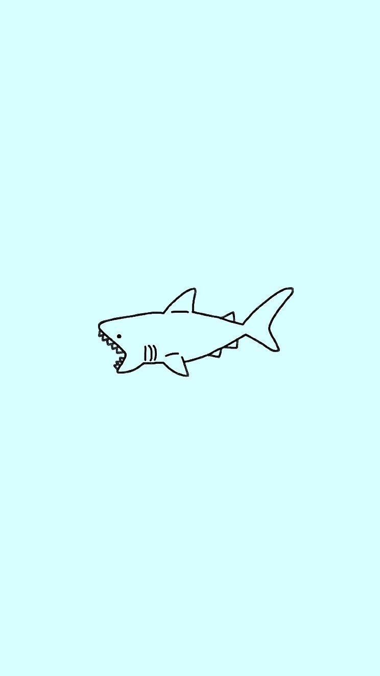 750x1330 Shark background, Phone