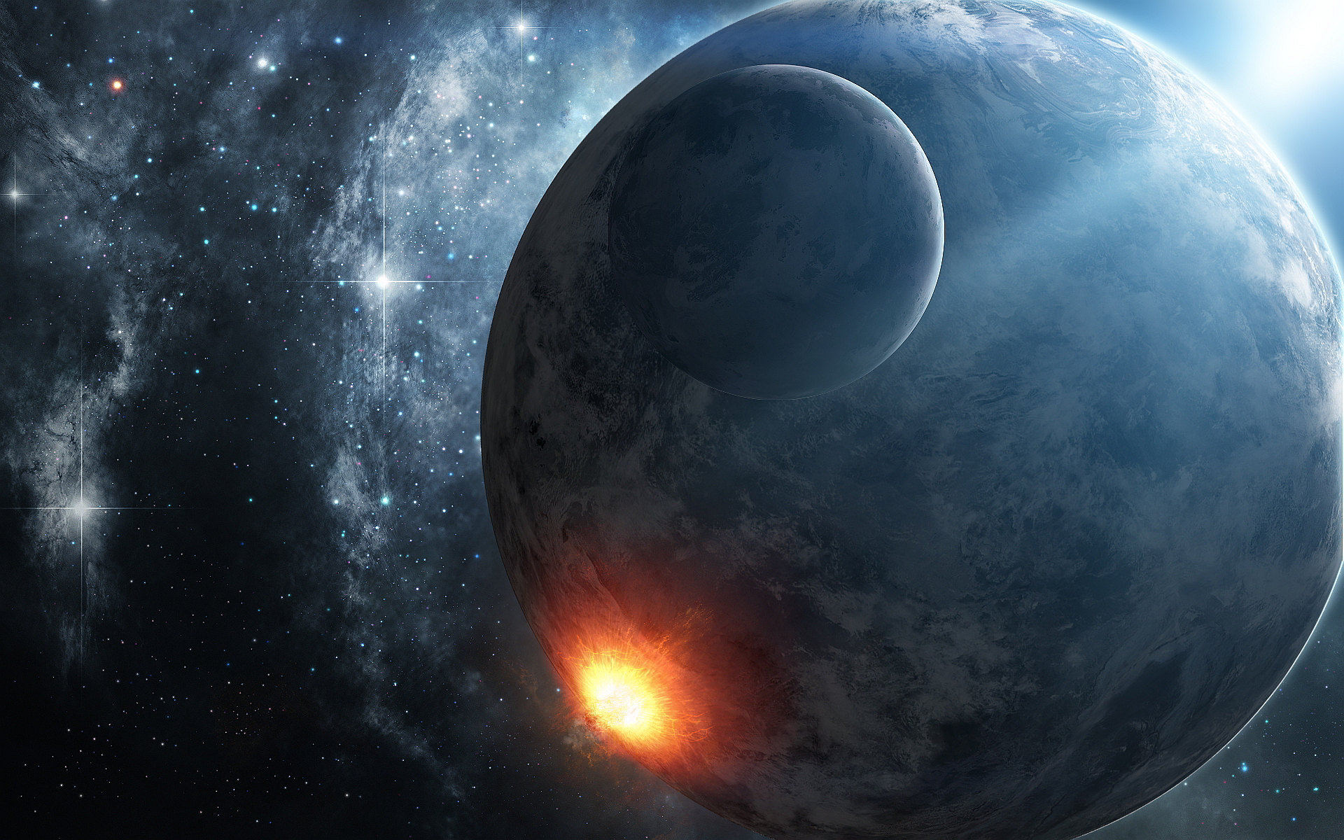 1920x1200 Space planet explosion, Desktop