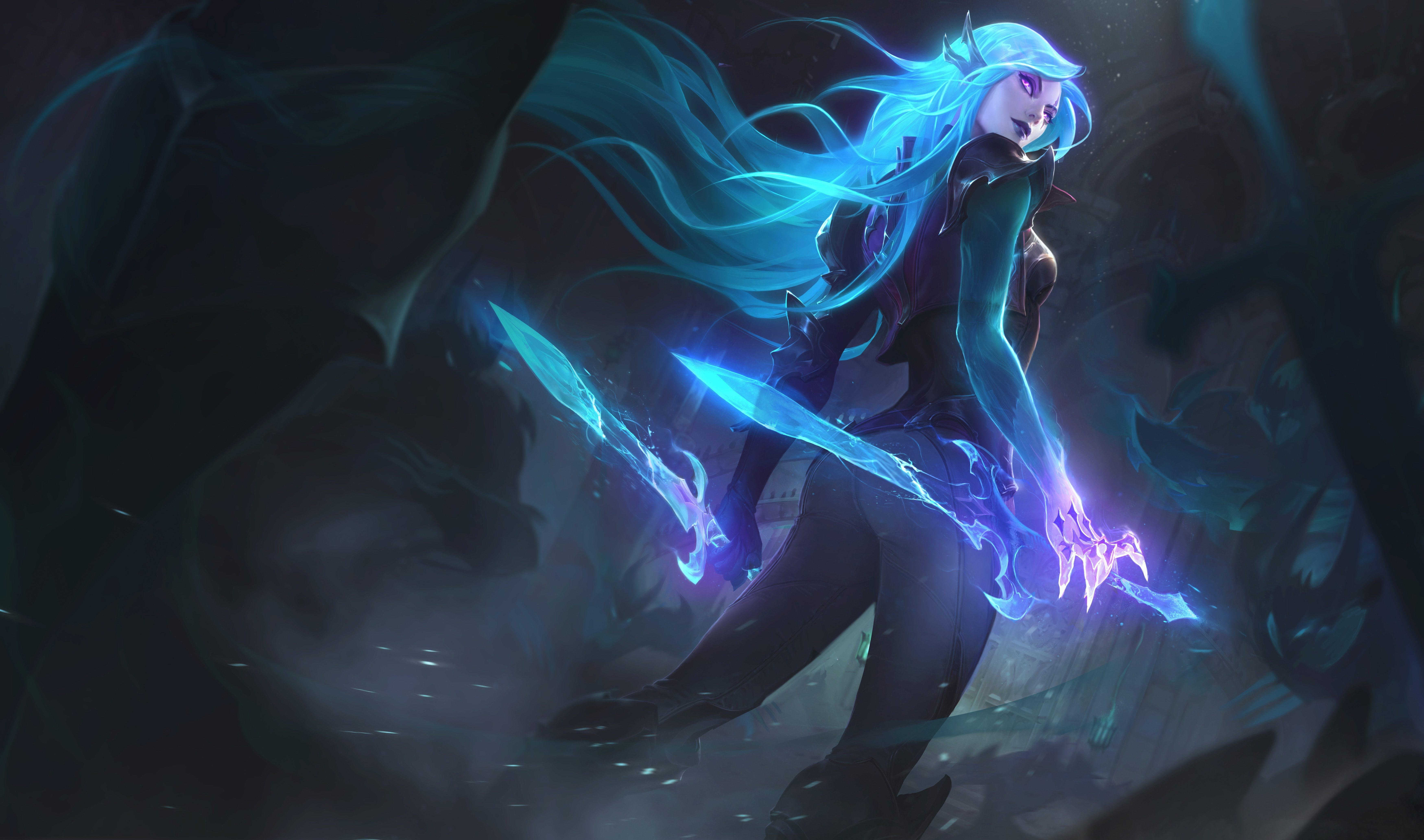 7000x4130 Wallpaper Katarina, League of Legends, 4K, 8K, Games, Desktop