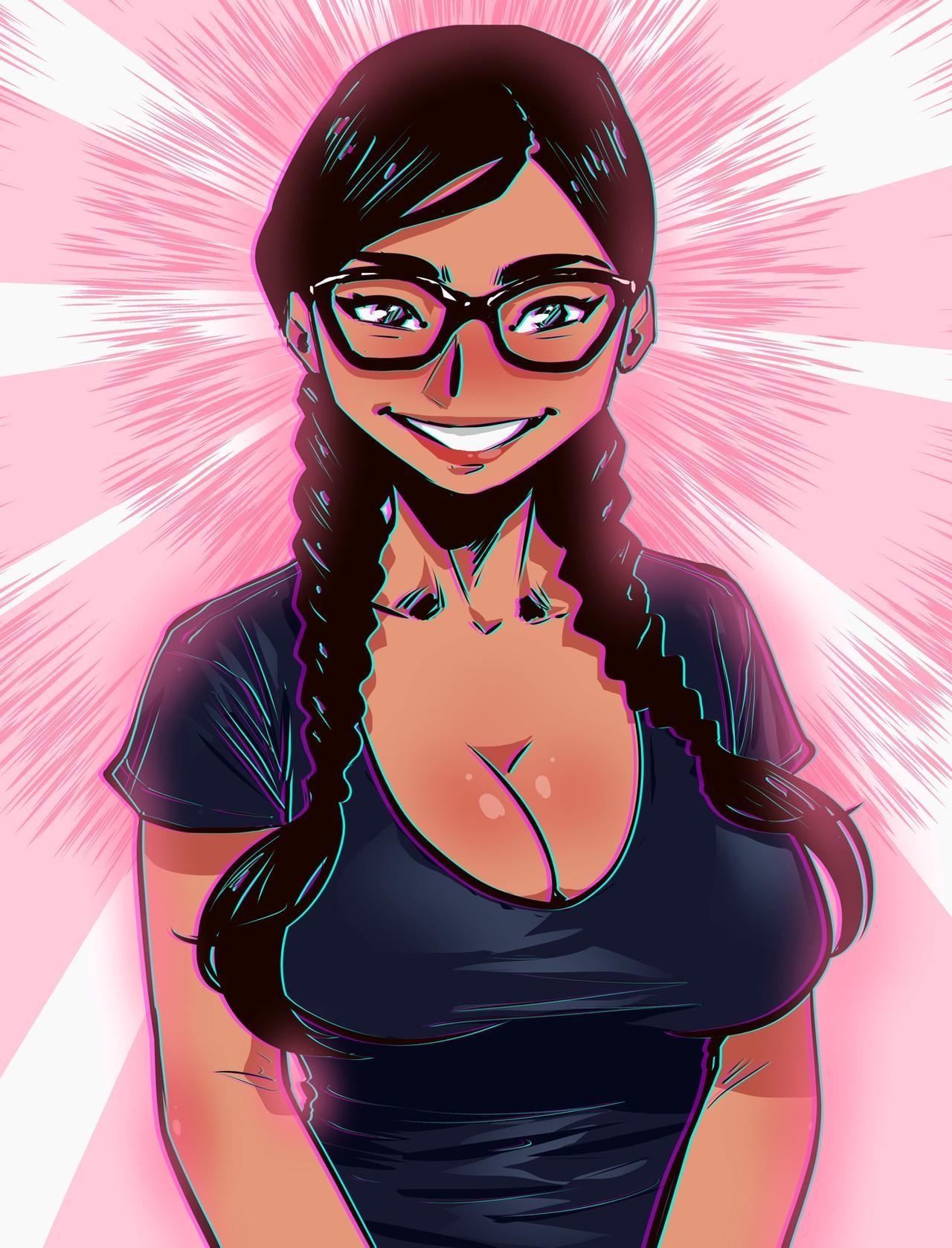 1280x1680 Mia khalifa mobile cartoon wallpaper, Phone