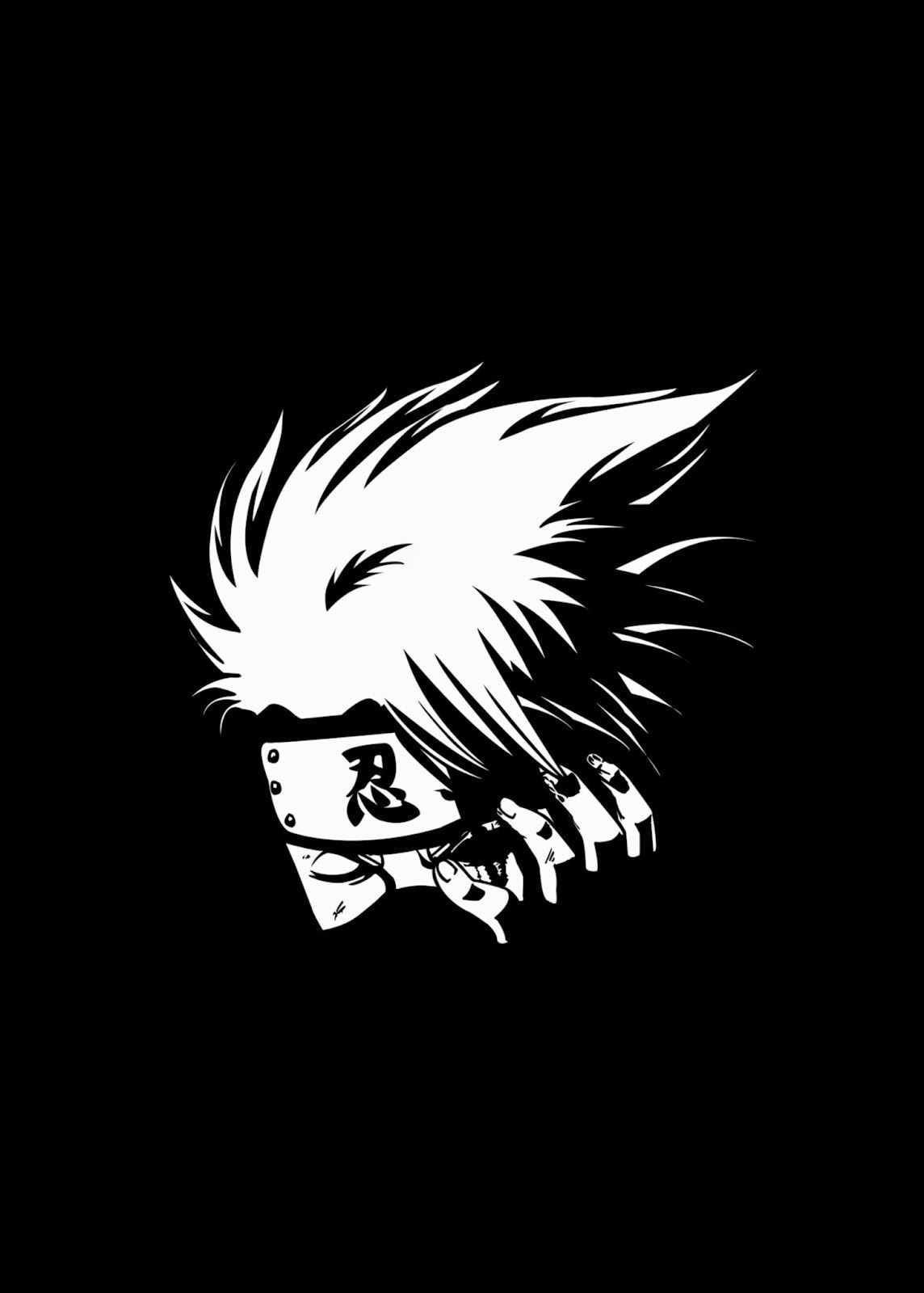 1150x1600 Kakashi Black and White Wallpaper Free Kakashi Black and White Background, Phone