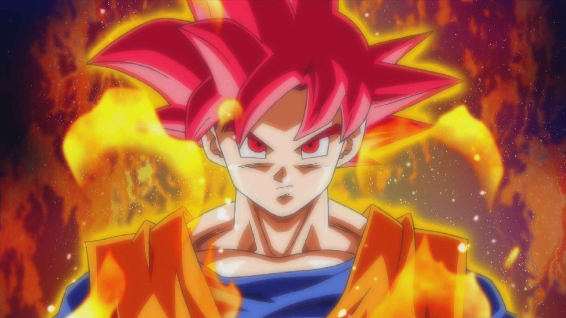 1920x1080 Free download Dragon Ball Z Goku Super Saiyan God Wallpaper Anime, Desktop