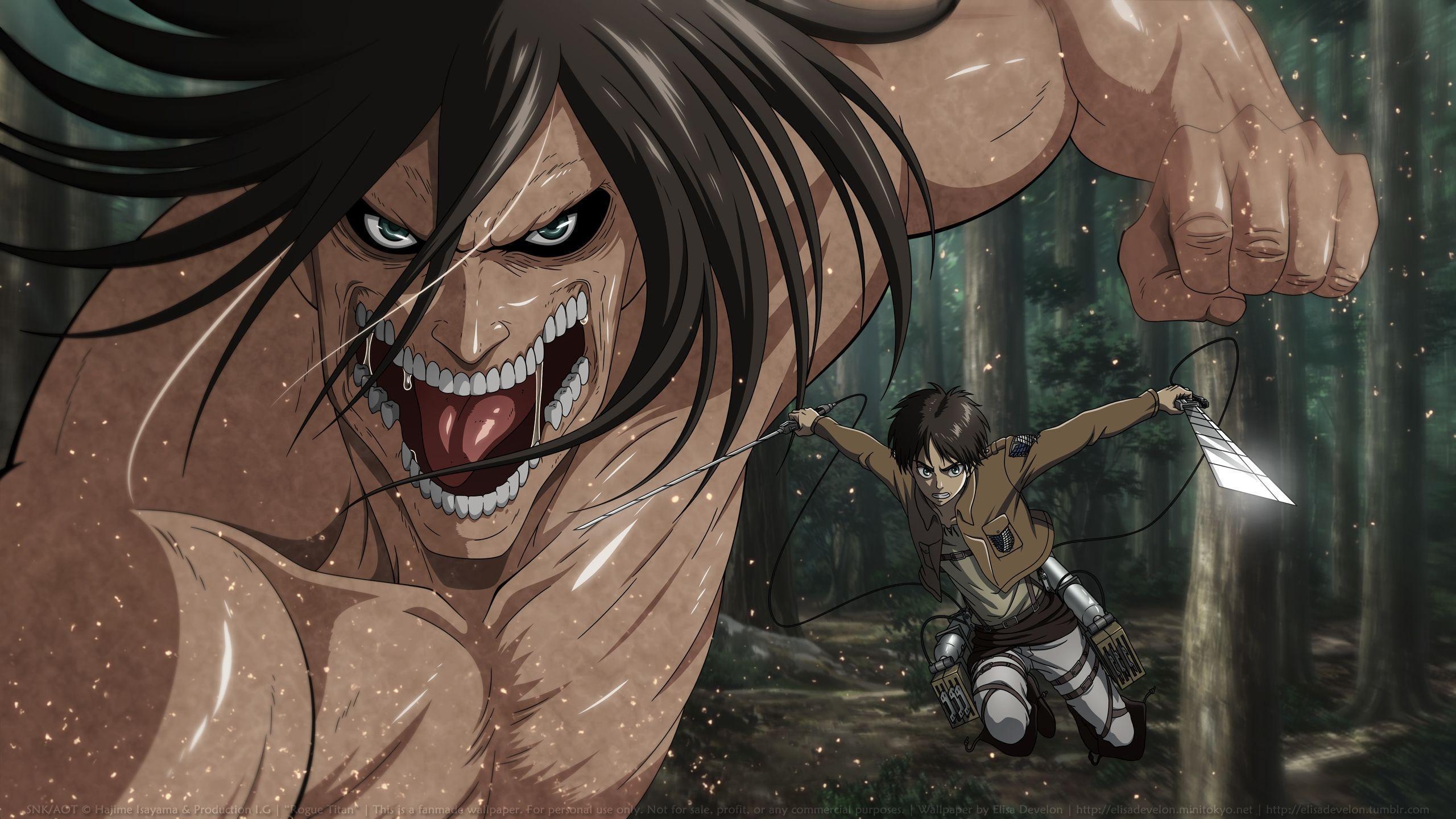 2560x1440 Attack on Titan Eren. Attack on Titan / Shingeki no Kyojin, Desktop