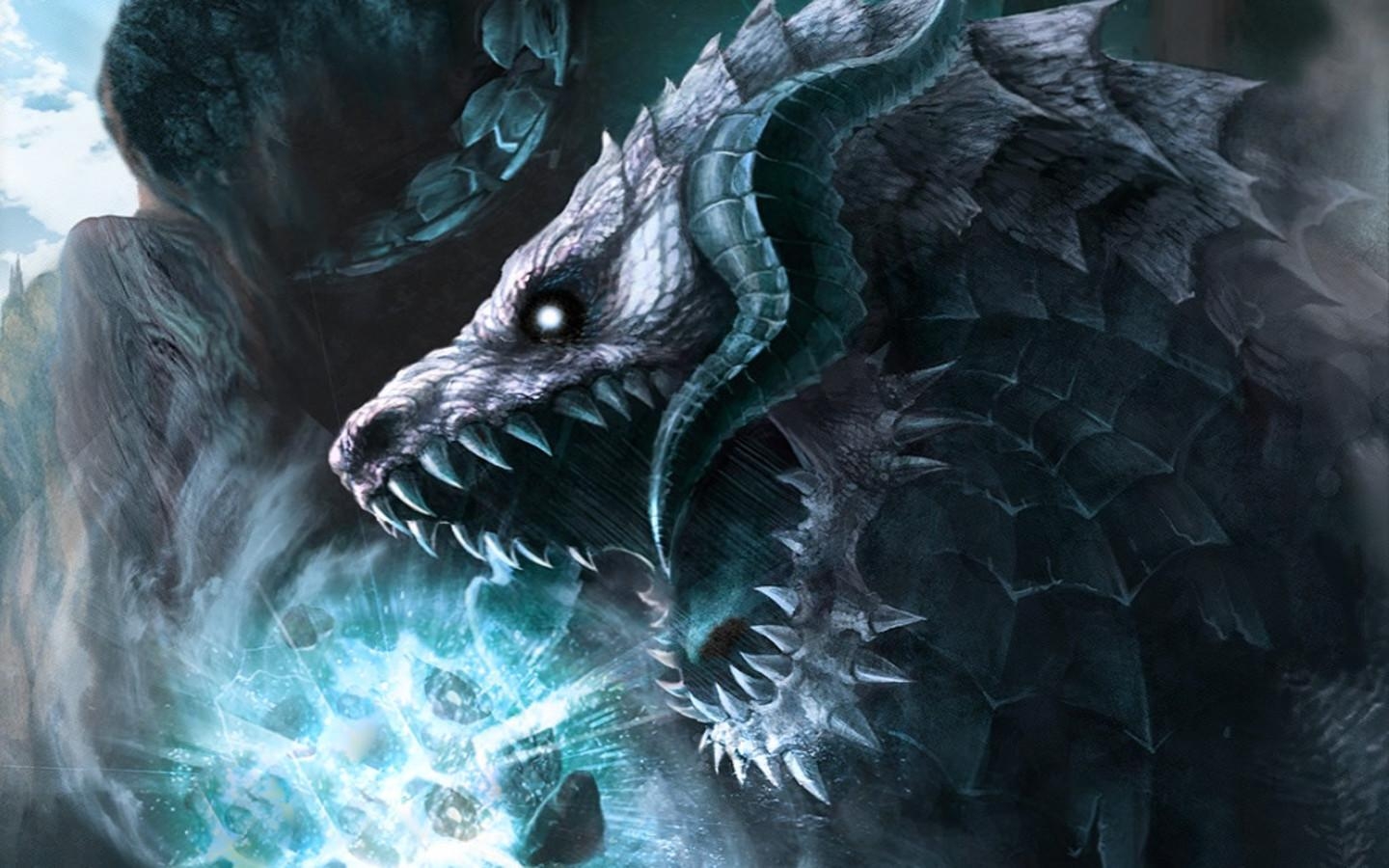 1440x900 Ice Dragons HD Wallpaper, Background Image, Desktop