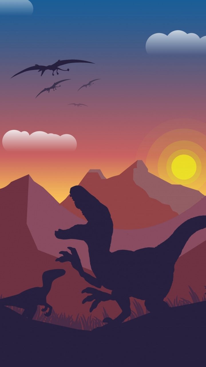 720x1280 Dinosaur, mountains, digital art,  wallpaper. Jurassic world wallpaper, Dinosaur wallpaper, Blue jurassic world, Phone