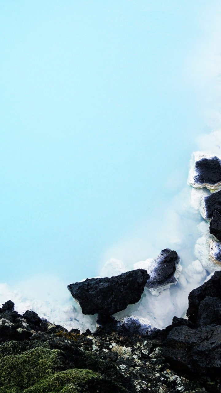 720x1280 Relaxing wallpaper of Blue Lagoon, Phone