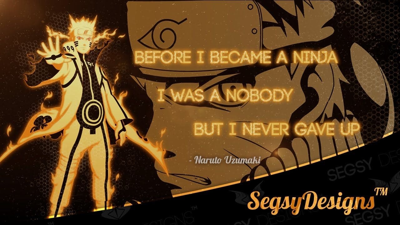 1280x720 Quote Wallpaper Design [Speed Art] Uzumaki, Desktop