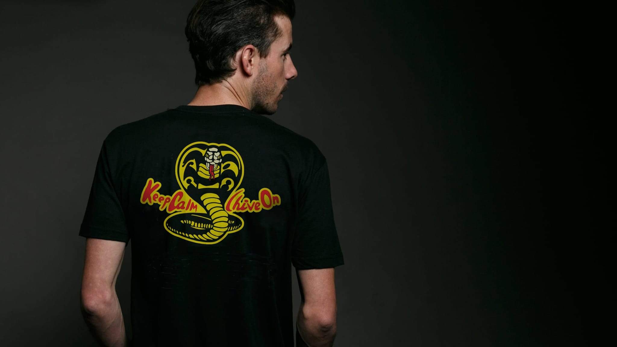 2050x1160 Keep Calm Cobra Kai Tee, Desktop