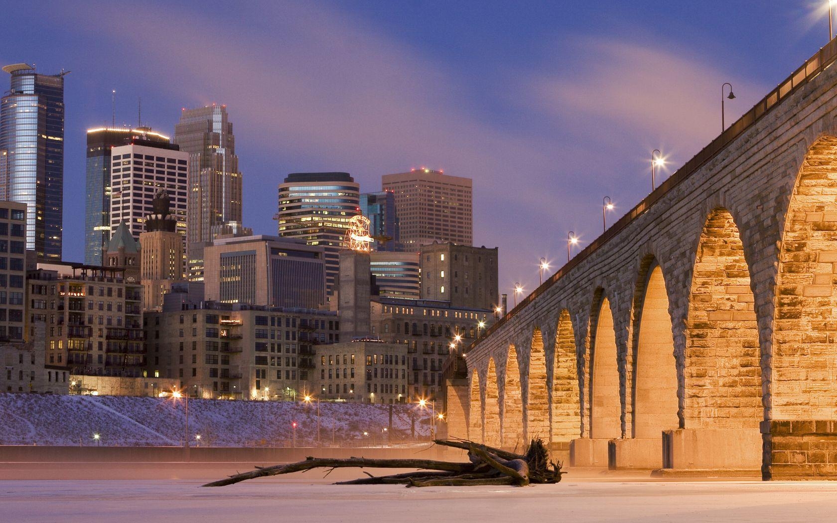 1680x1050 Stone Arch Bridge Minneapolis wallpaper, Desktop