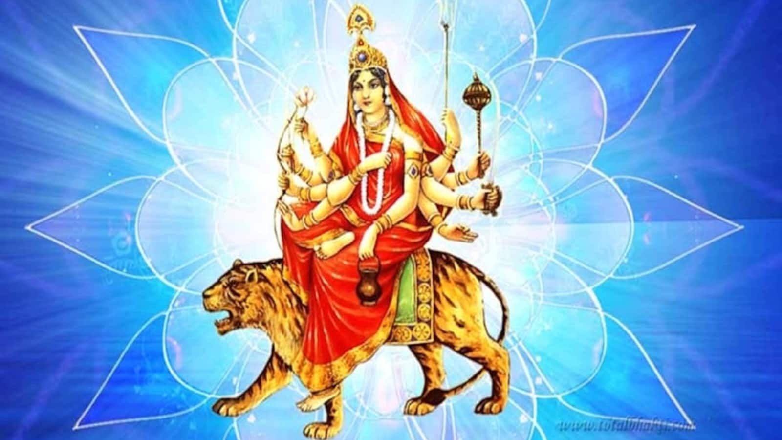 1600x900 Navratri 2022 Day 3: Who is Maa Chandraghanta? Know all about significance, puja vidhi, timing, mantra, colour, bhog, Desktop