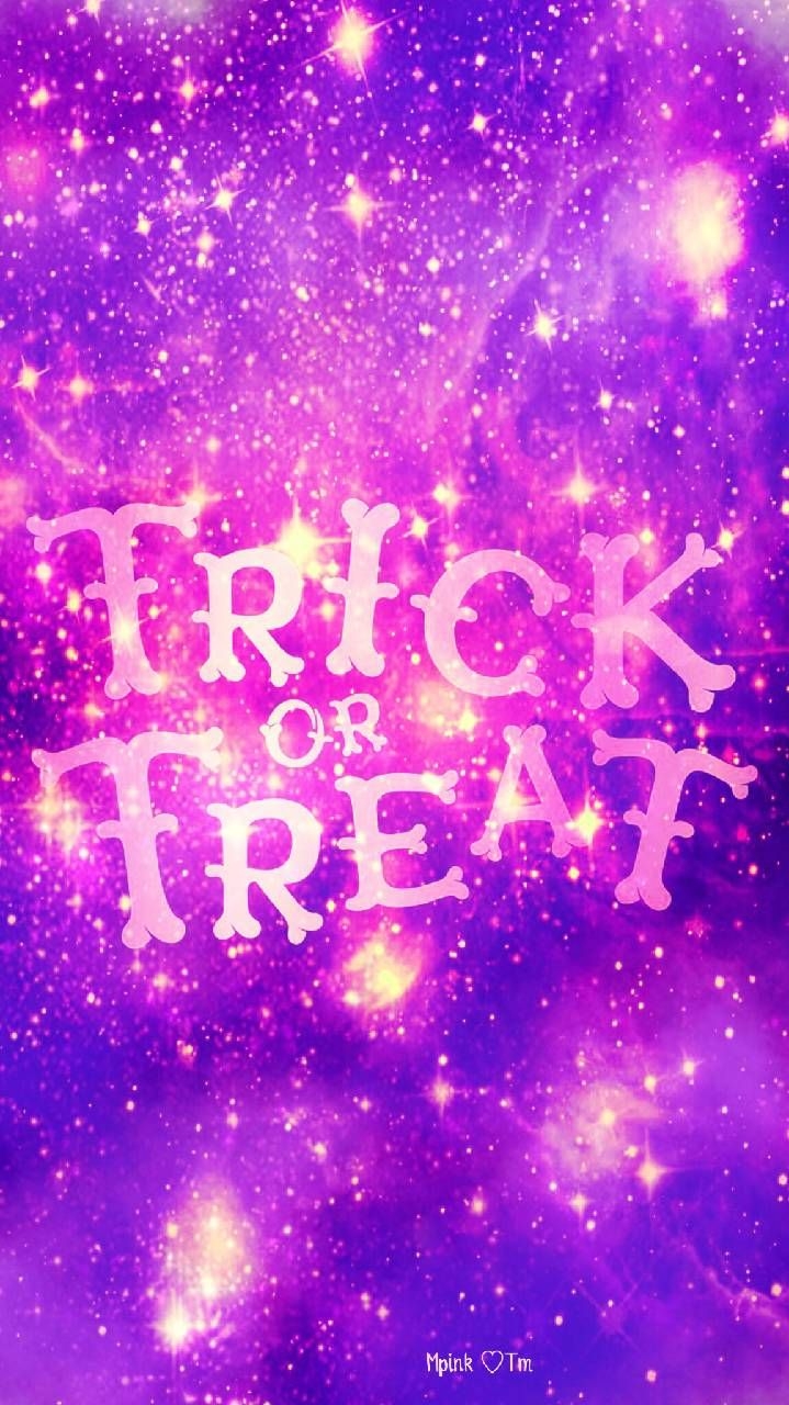 720x1280 Trick Or Treat Galaxy Wallpaper #androidwallpaper #iphonewallpaper # wallpaper #galaxy #sparkle #glitter. Galaxy wallpaper, Cool background, Halloween background, Phone