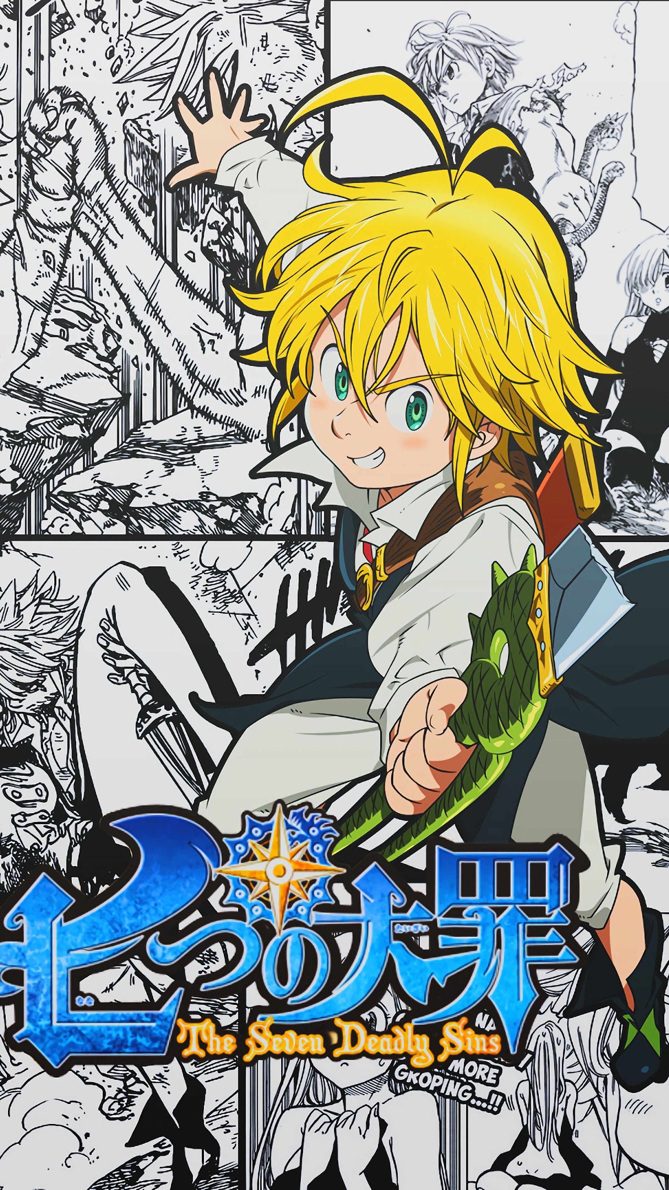 2160x3840 Meliodas, Nanatsu no Taizai, Manga, 4K phone HD Wallpaper, Image, Background, Photo and Picture, Phone