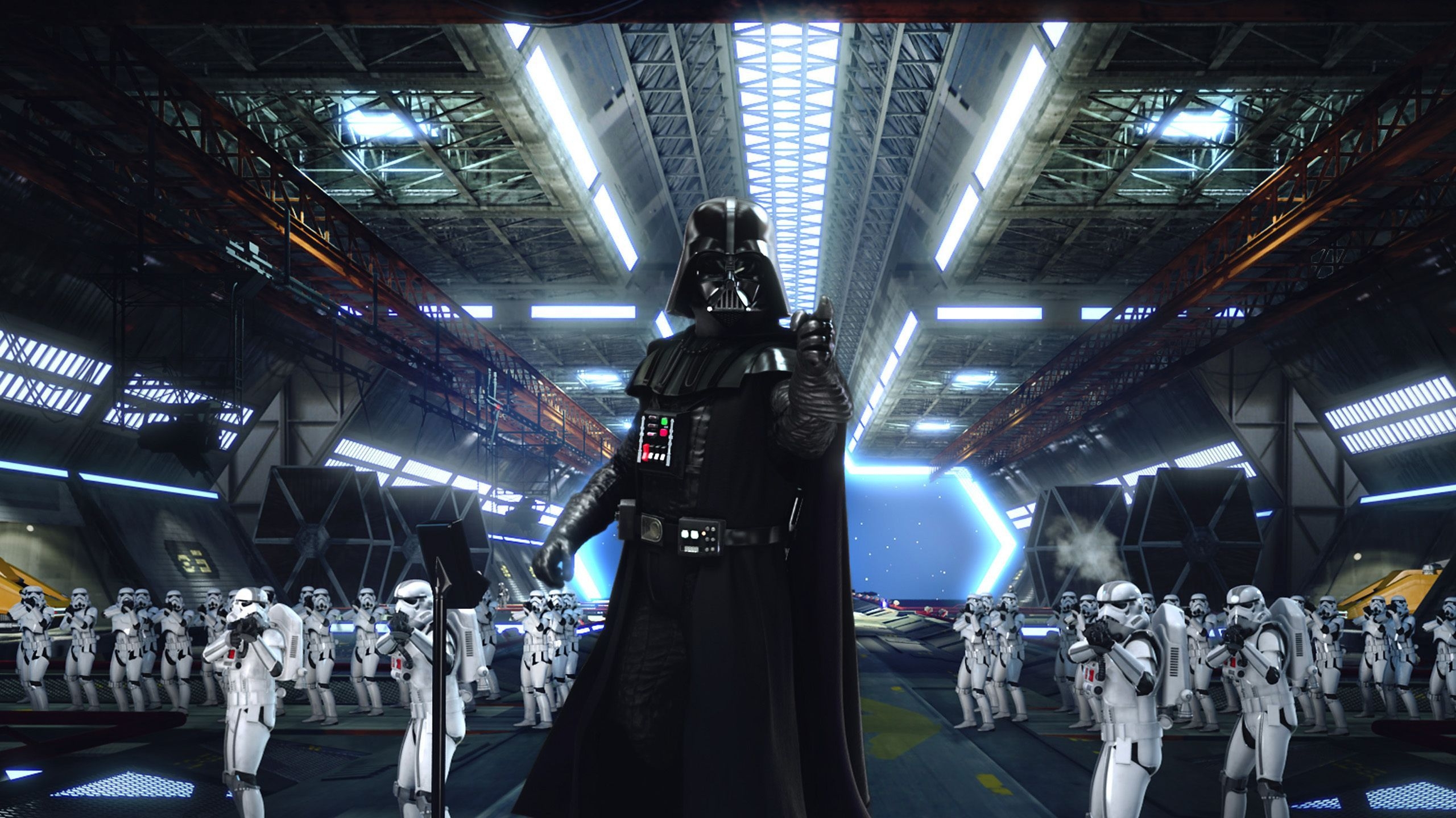 2560x1440 Darth Vader and Storm Troopers Star Wars Empire Strikes Back Ultra, Desktop