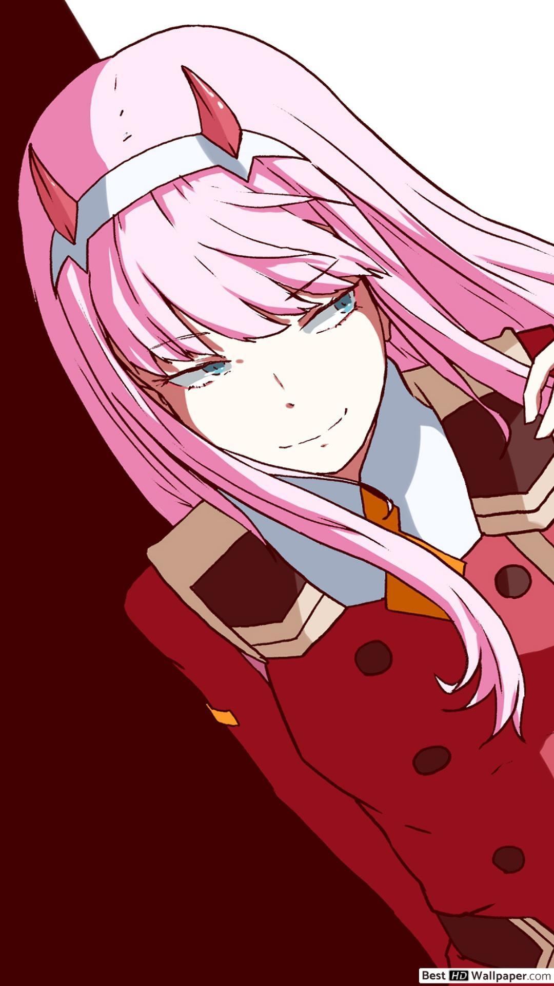 1080x1920 Zero Two: Darling in the Franxx HD wallpaper download, Phone