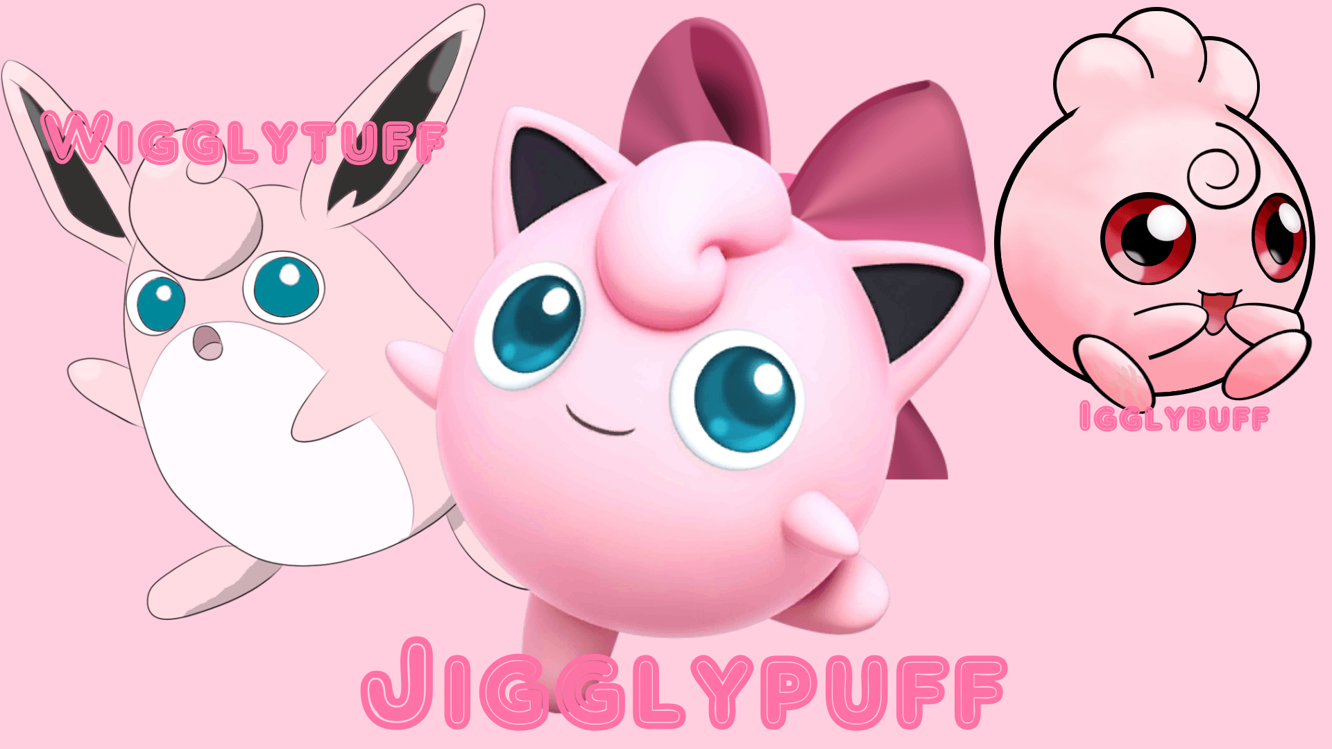 1920x1080 F2U Wigglytuff Igglybuff Background, Desktop