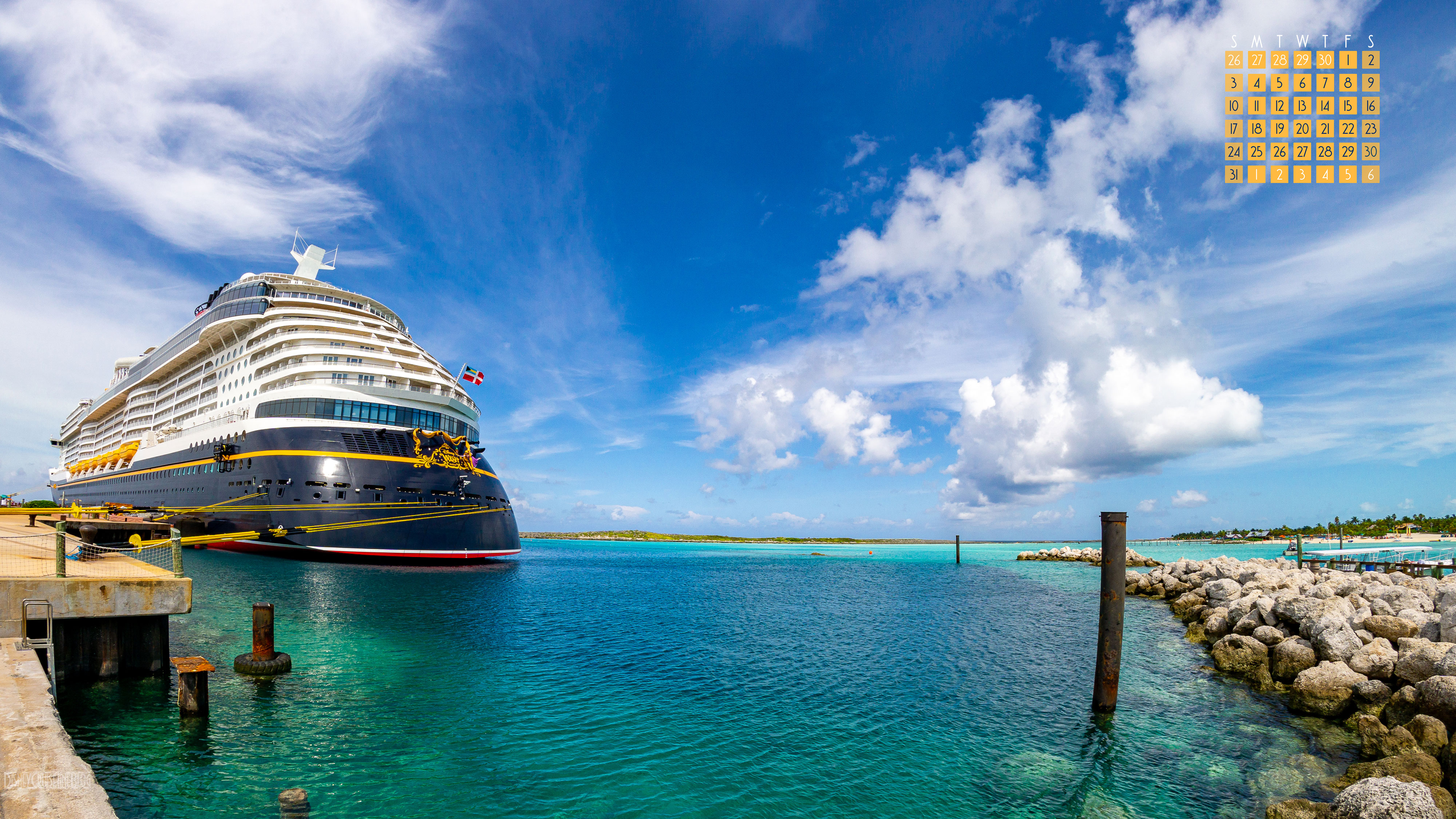 4000x2250 July 2022 Disney Wish at Castaway Cay, Desktop