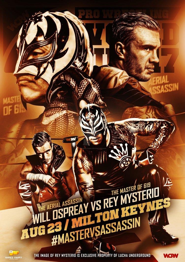 760x1070 WCPW Rey Mysterio Vs Will Ospreay Official Poster By Ahmed Fahmy, Phone