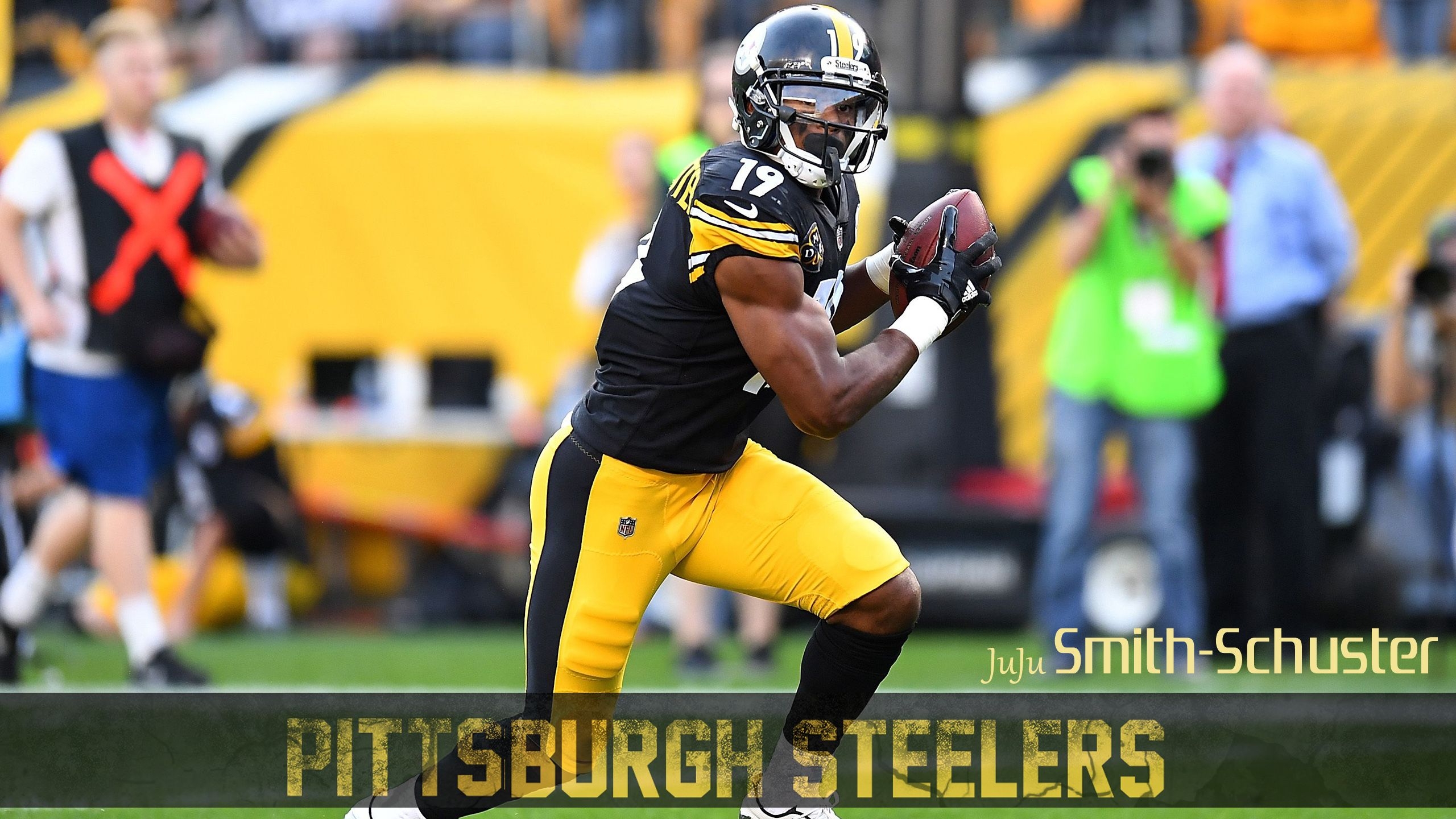 2560x1440 Pittsburgh Steelers Player Wallpaper Smith Schuster 4k HD Wallpaper, Desktop