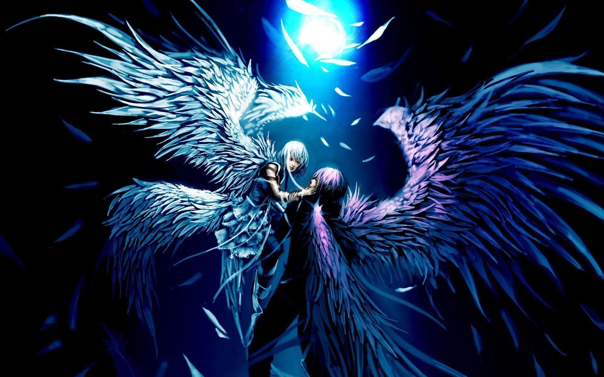 1920x1200 Angel and Demon Love Wallpaper, Desktop