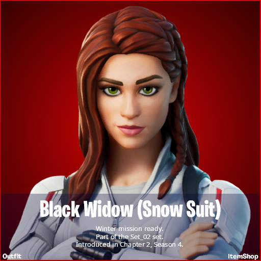 520x520 Black Widow Snow Suit Fortnite wallpaper, Phone