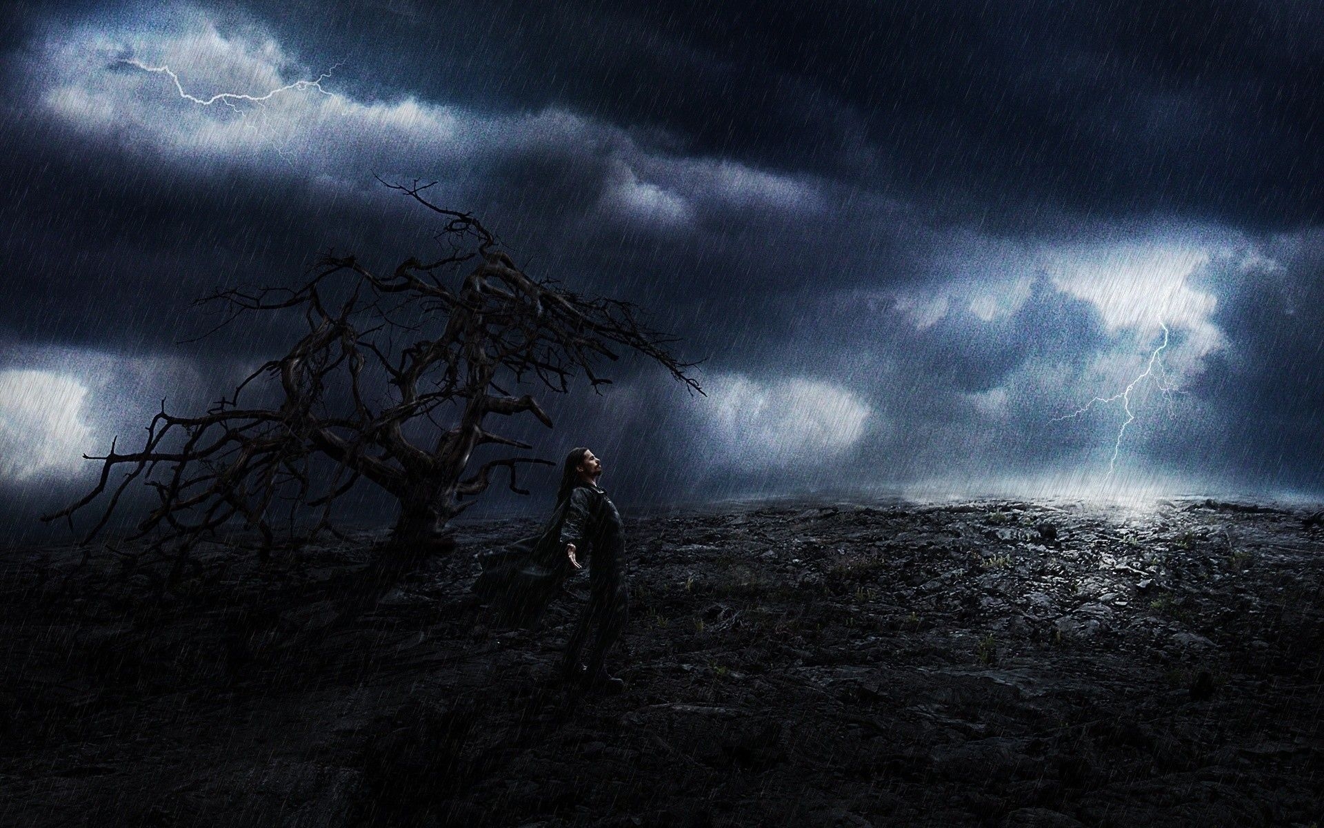 1920x1200 Dark Rain Storm Wallpaper Free Dark Rain Storm Background, Desktop