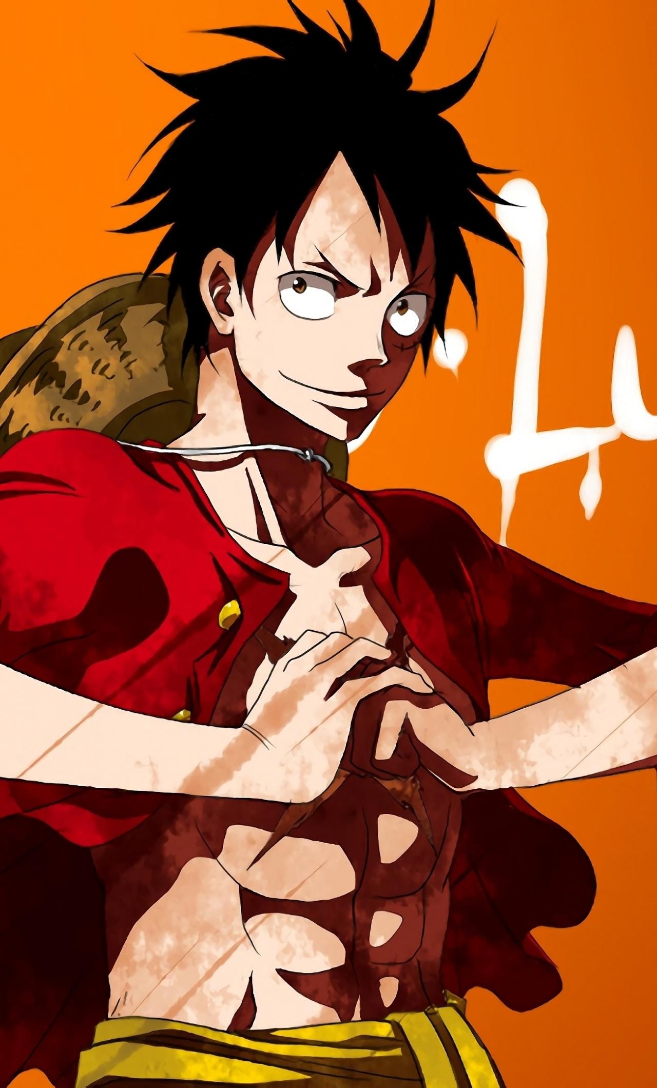 1280x2120 Download  wallpaper monkey d. luffy, art, iphone 6, Phone