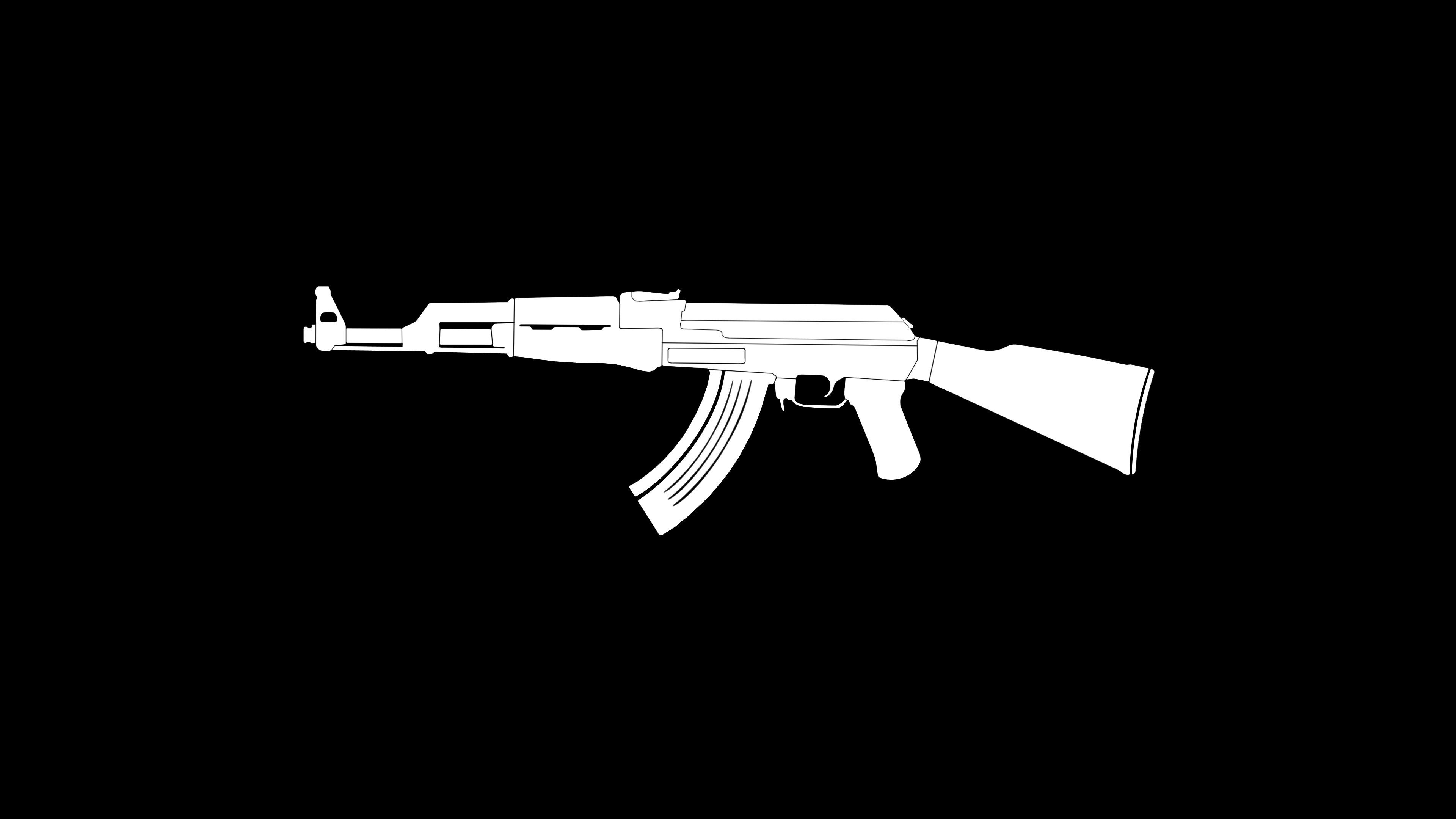 3840x2160 Gold Ak47 Wallpaper, Desktop