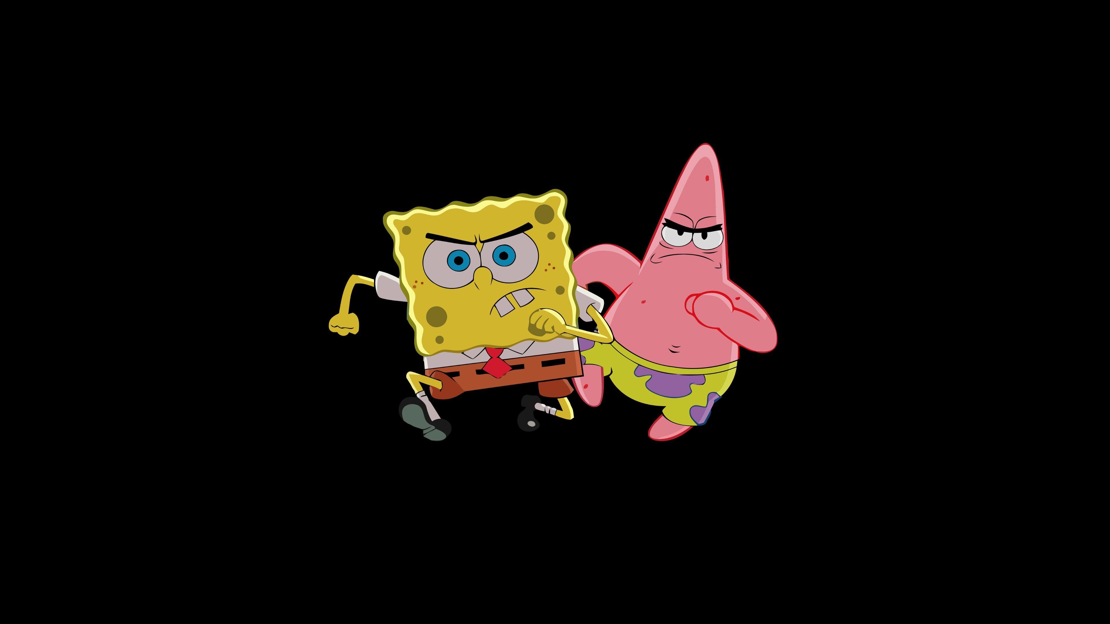 3840x2160 Patrick Star And Spongebob, HD Cartoons, 4k Wallpaper, Desktop