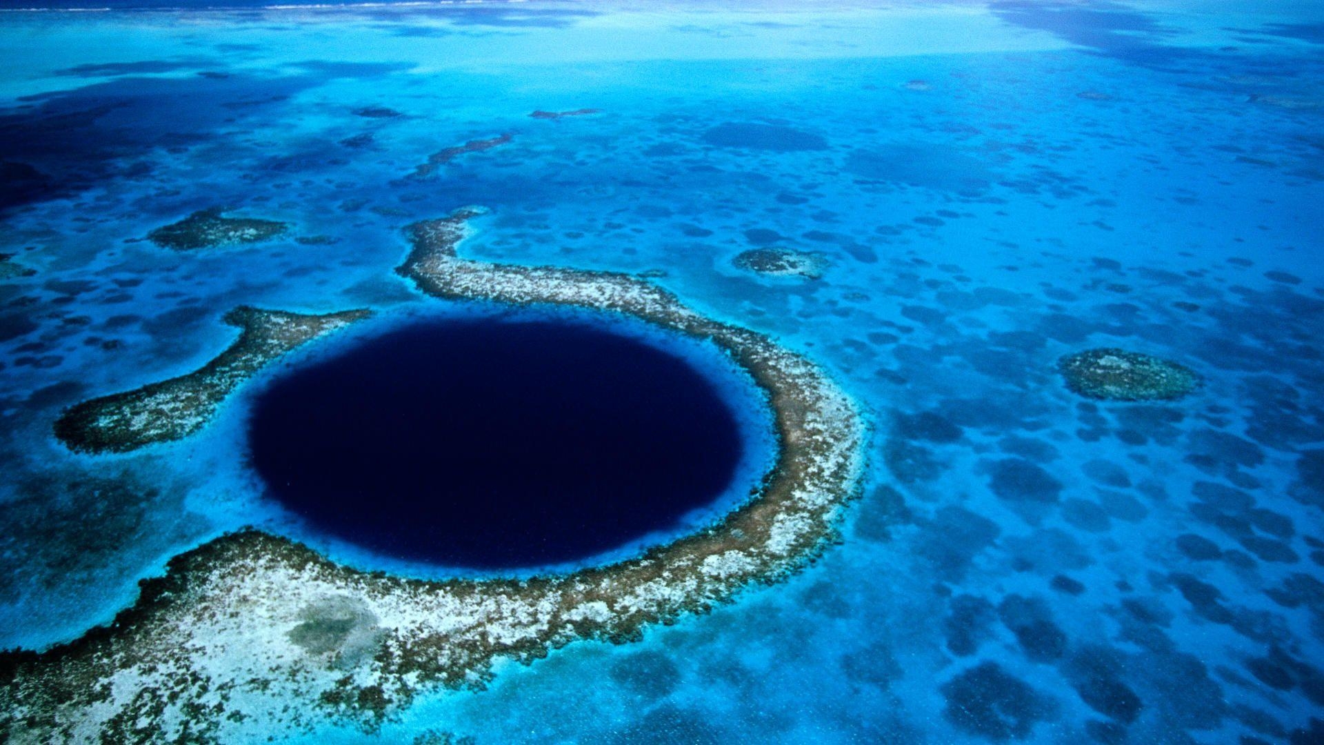 1920x1080 Blue Hole Belize, Desktop