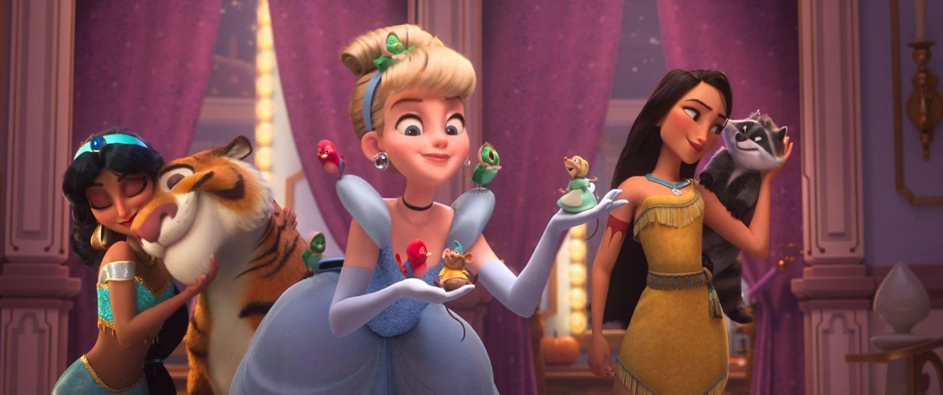 1920x810 Disney Princess larawan The Disney Princesses in Ralph Breaks, Dual Screen