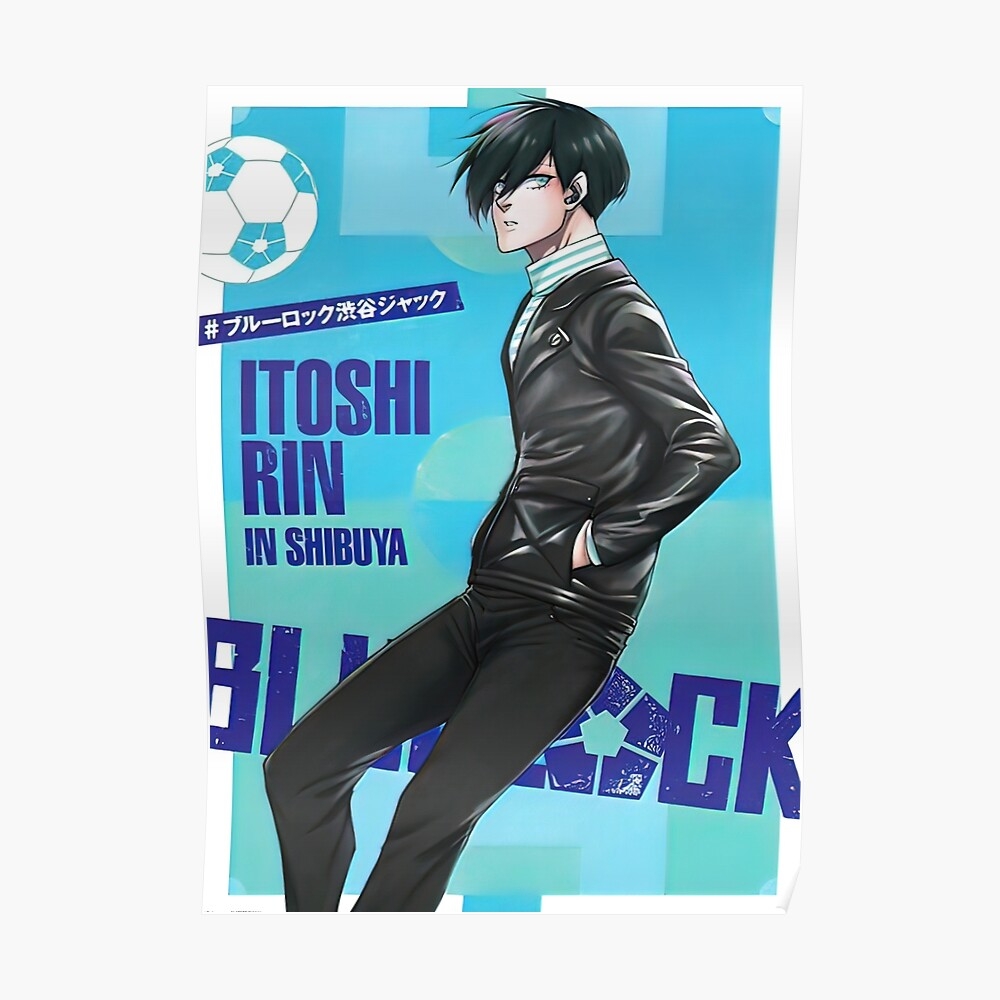 1000x1000 Blue Lock Itoshi Rin Sticker, Phone