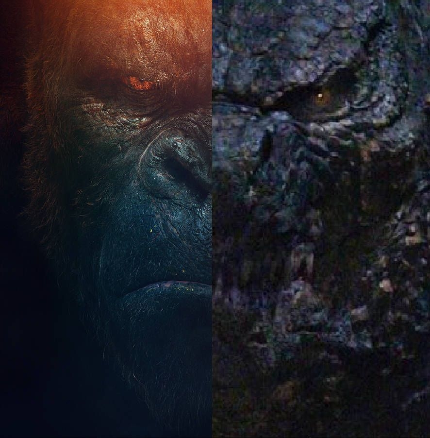 890x910 Face To Face by MnstrFrc. Godzilla, Kong godzilla, King kong vs godzilla, Phone