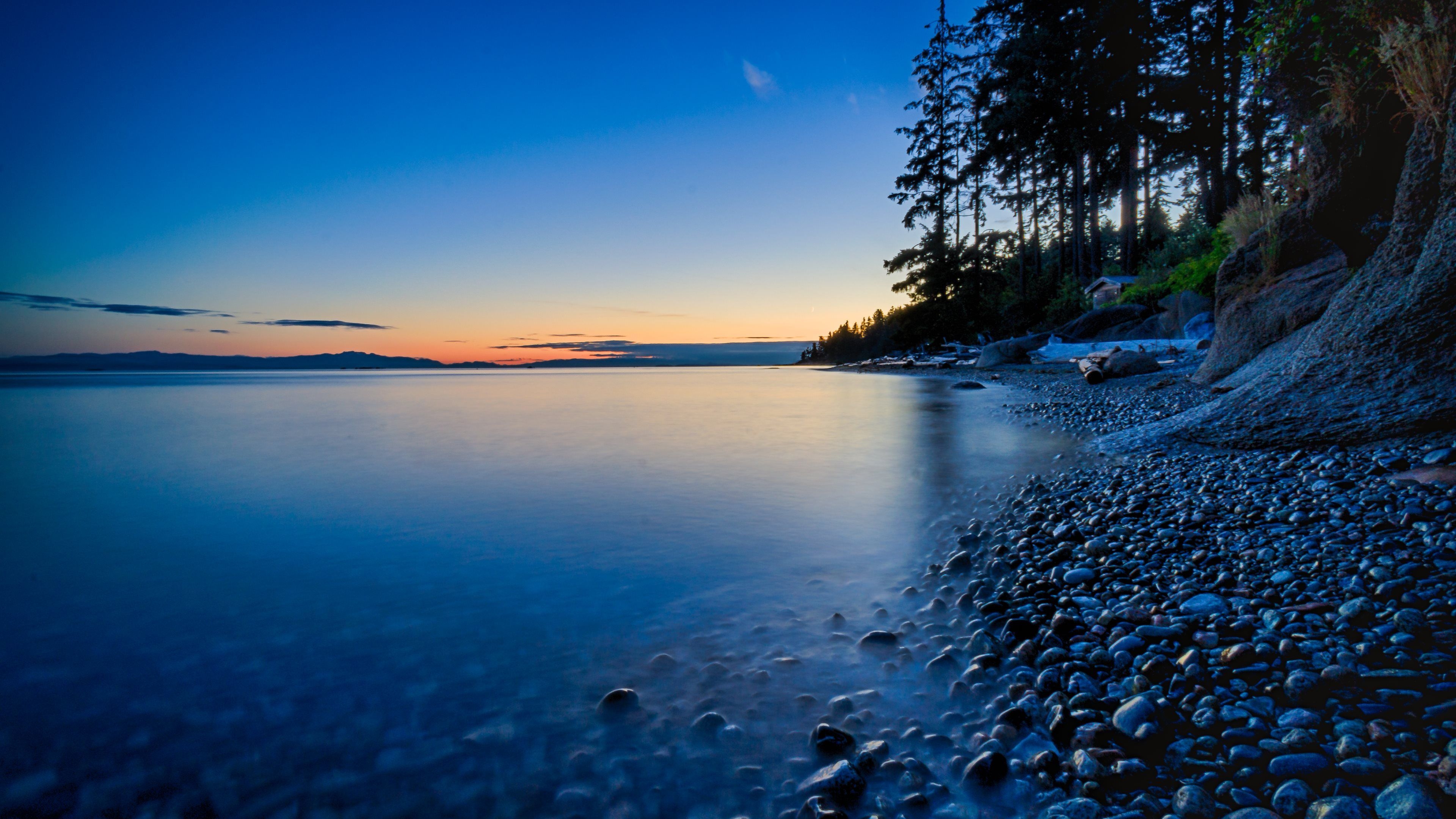 3840x2160 Beautiful Sunset Sea Sky Scenery Landscape 4k, HD Nature, 4k Wallpaper, Image, Background, Photo and Picture, Desktop