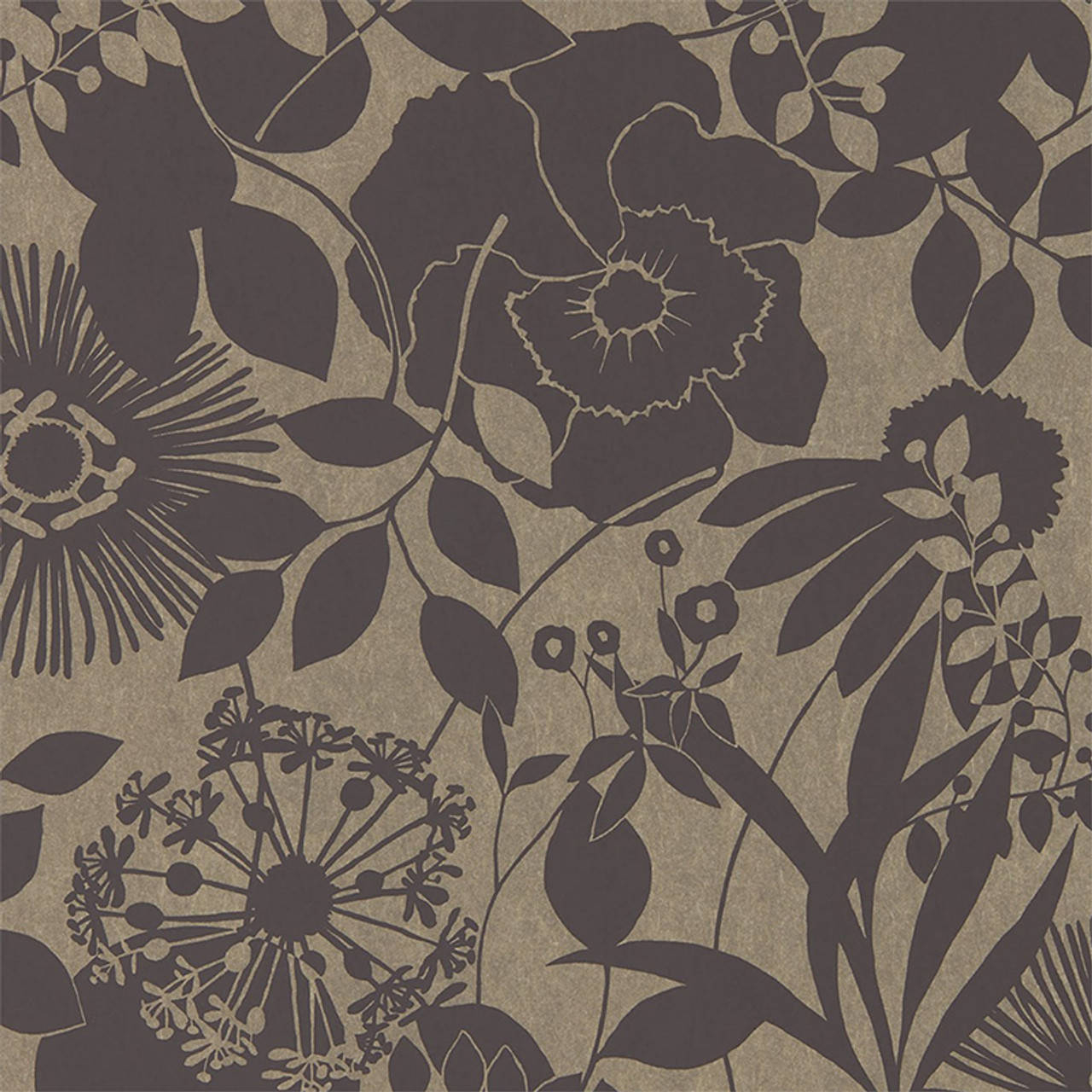 1280x1280 Download Coquette Brown Flowers, Phone