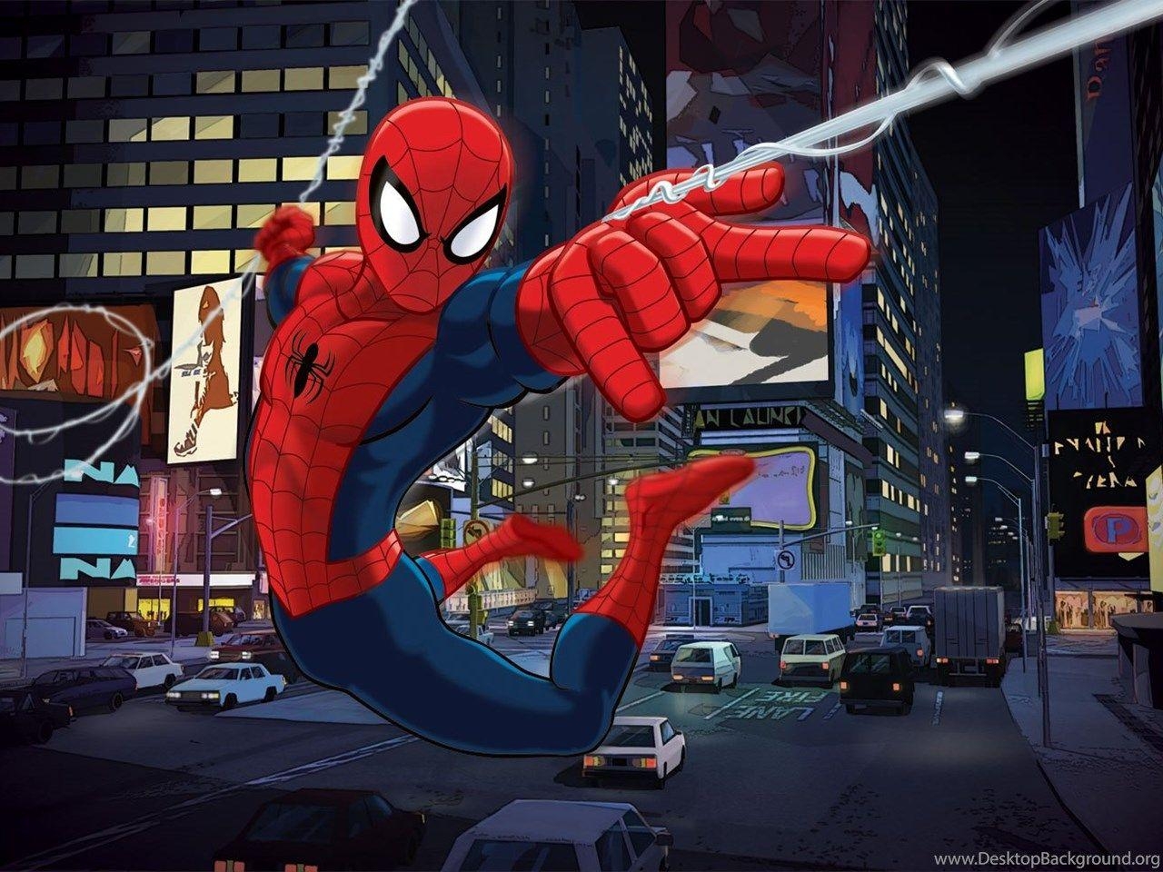 1280x960 Spiderman Cartoon HD Background Wallpaper 11438 HD Wallpaper Site, Desktop