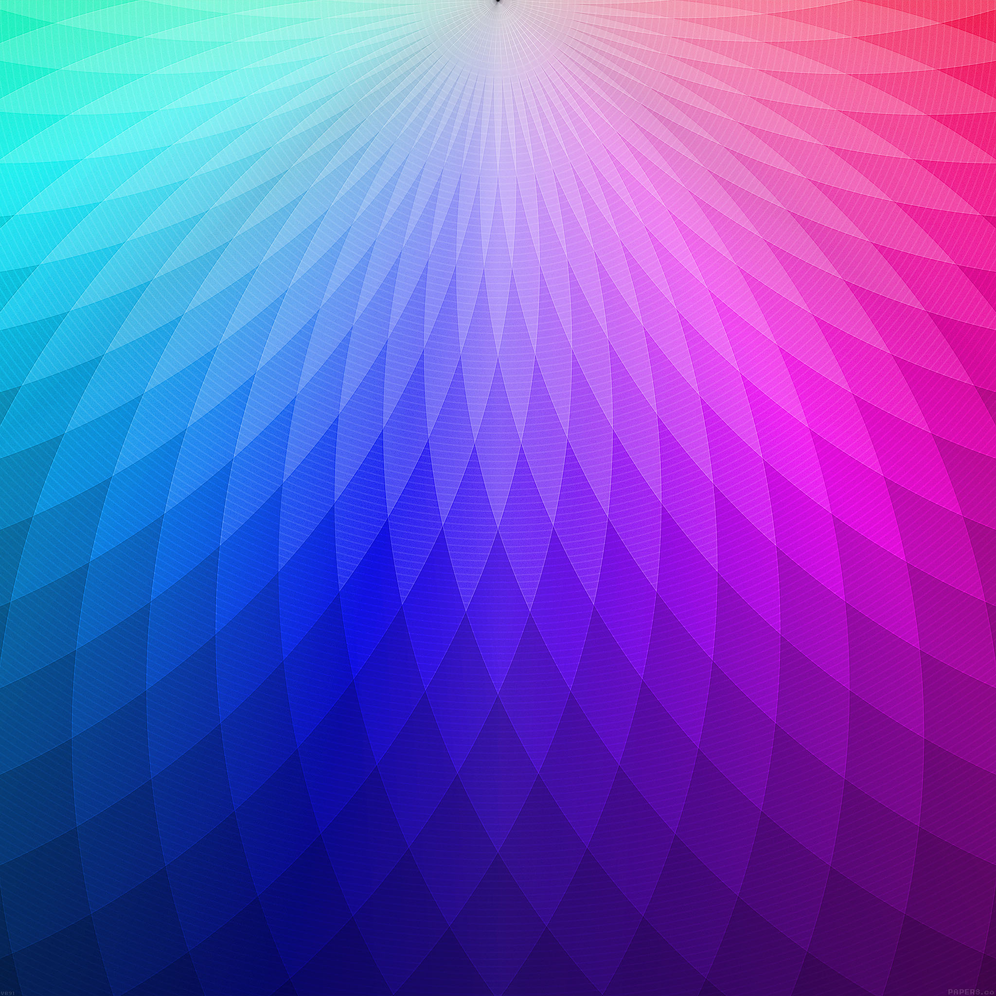 2050x2050 Wallpaper Rainbow Lights Patterns Art, Phone